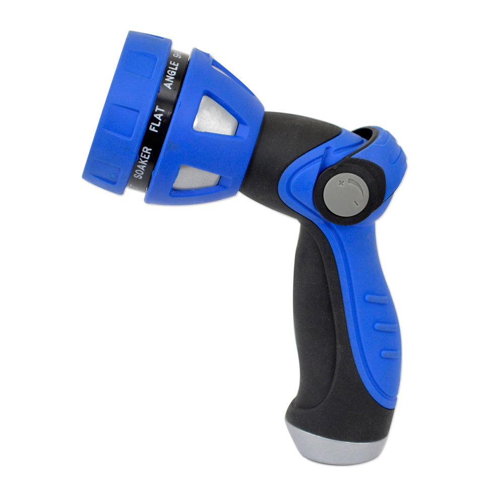 Hosecoil Thumb Lever Nozzle W/Metal Body &Amp; Nine Pattern Adjustable Spray Head,WBAUVB098ST57D6