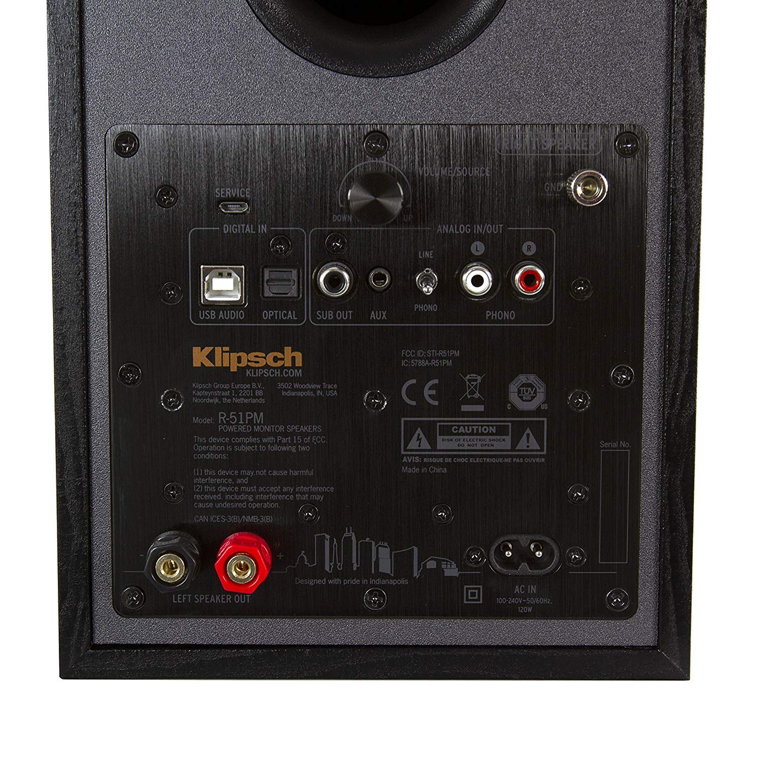 Klipsch R 51Pm Powered Bluetooth Speaker,Black