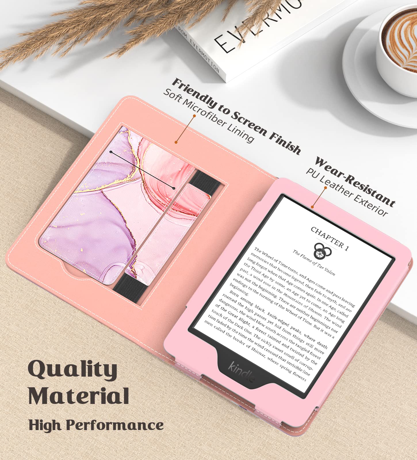 Moko Case For Kindle Paperwhite 11Th Generation 2021 Release, Lightweight & Protective, Slim Pu Shell Cover With Auto Wake/Sleep