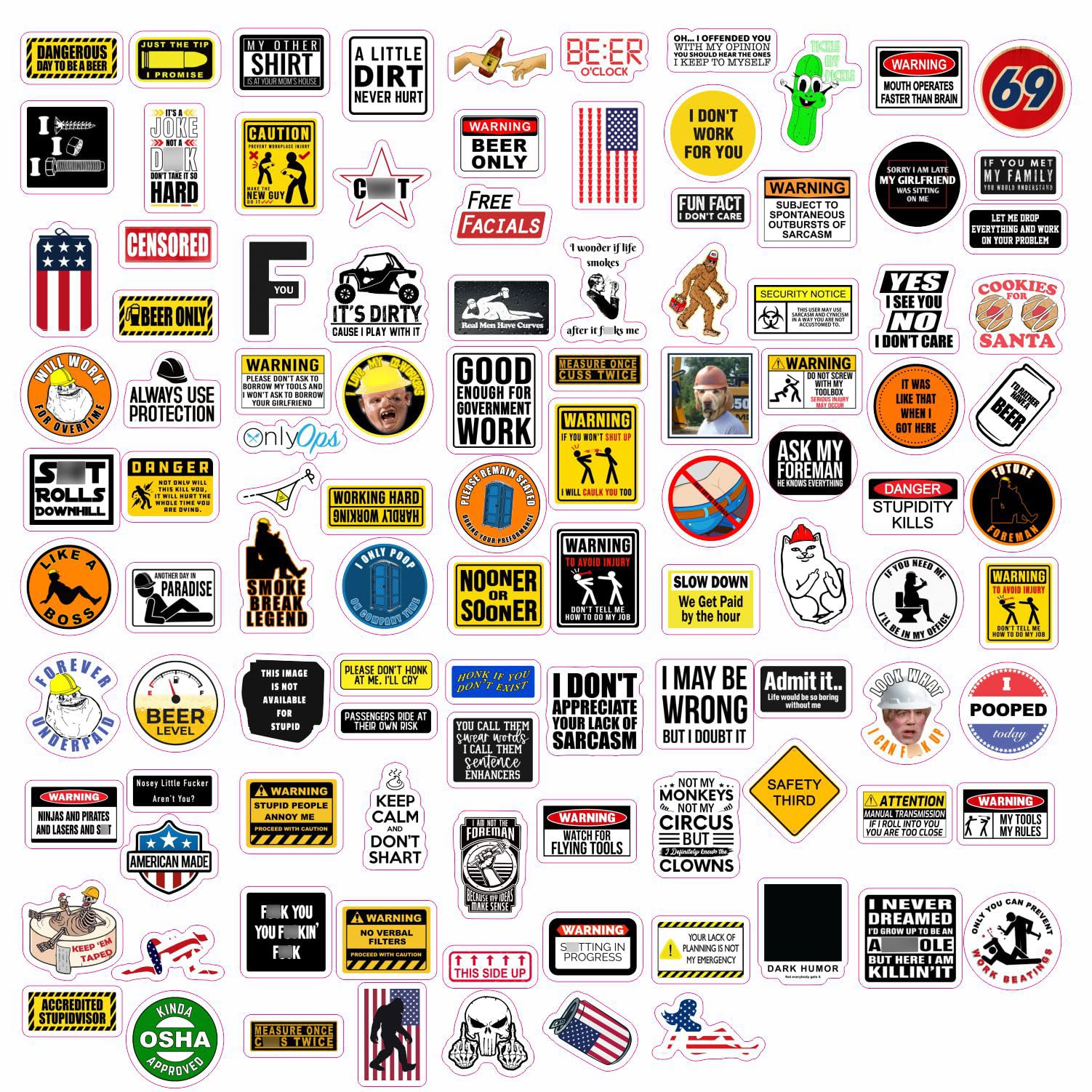 Funny Hard Hat Stickers For Men   Hardhat Stickers, Tool Box Stickers, Toolbox Accessories   Construction, Mechanic Helmet Stick