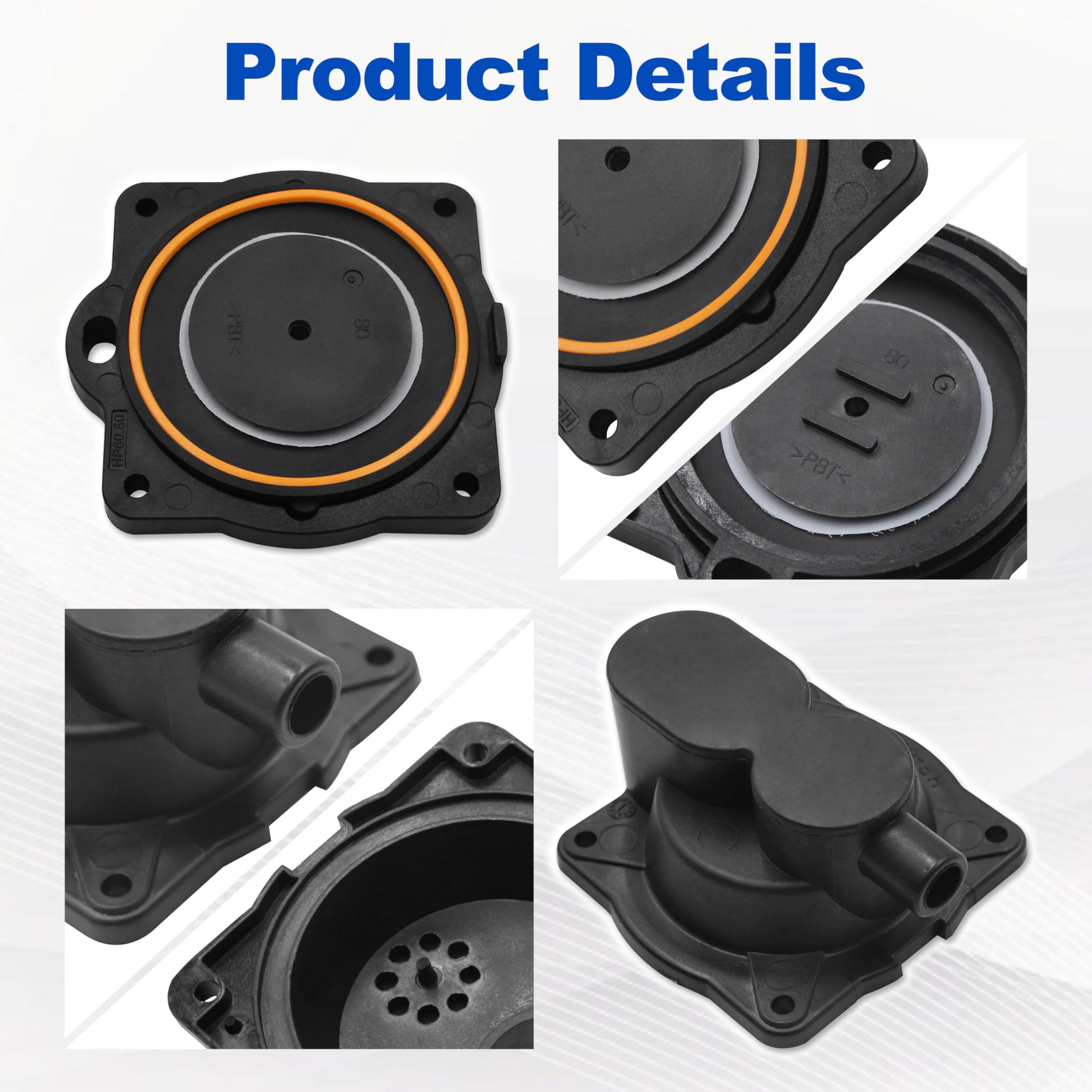 Wehope Hp 80 Hp 60 Air Pump Rebuild Complete Kit Replacement For Hiblow Hp 80/Hp 60,Including The Filter And Safety Screw.