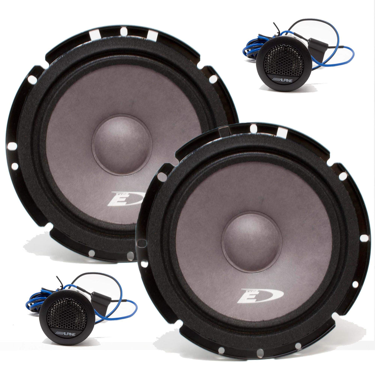 Alpine Sxe 1751S Component System 280W Max, 45W Rms 6 1/2' 2 Way Component Speakers