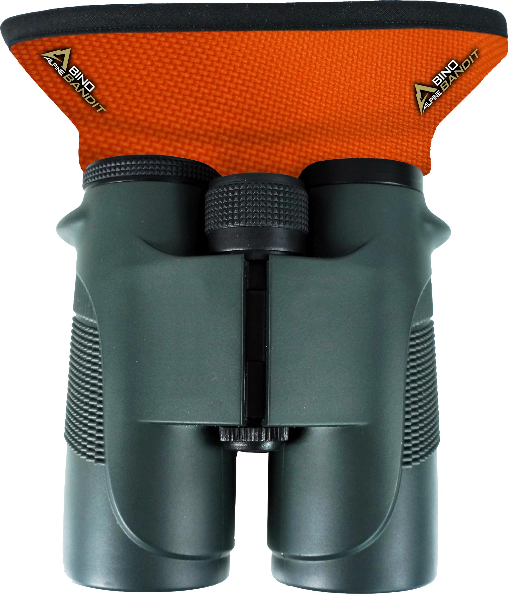 Slicker Bino Bandit   Blocks Glare, Improves Visual Acuity And Reduces Eye Fatigue. Fits All Binoculars, Blaze Orange