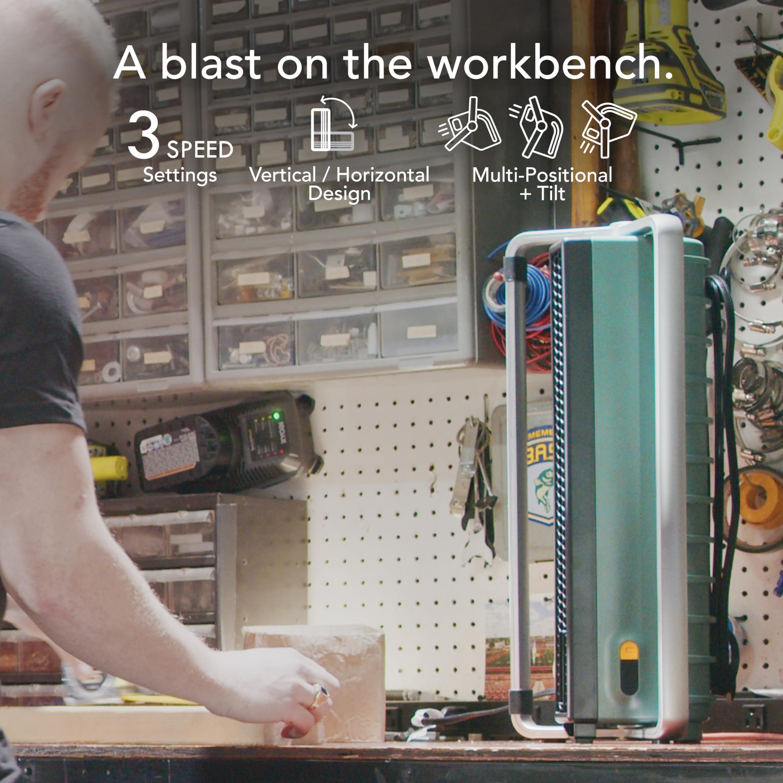 Vornado Bxr Hd Heavy Duty Air Circulator, 3 Speed High Velocity Powerful Shop Blower Fan, Multidirectional And Multipurpose Elec