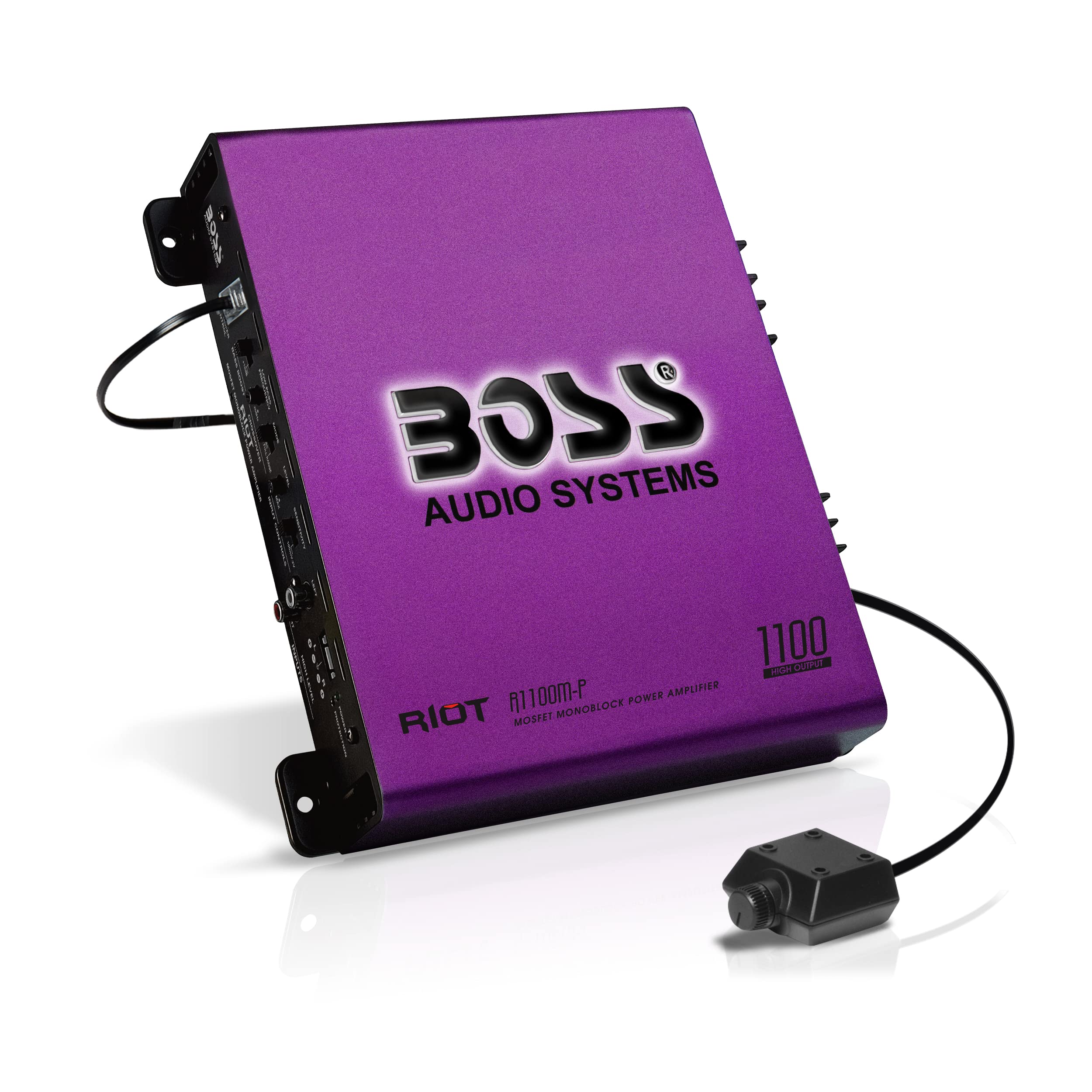 BOSS Audio Systems R1100MP Riot Series Car Audio Subwoofer Amplifier  1100 High Output, Monoblock, Class A/B, 2/4 Ohm Stable, 