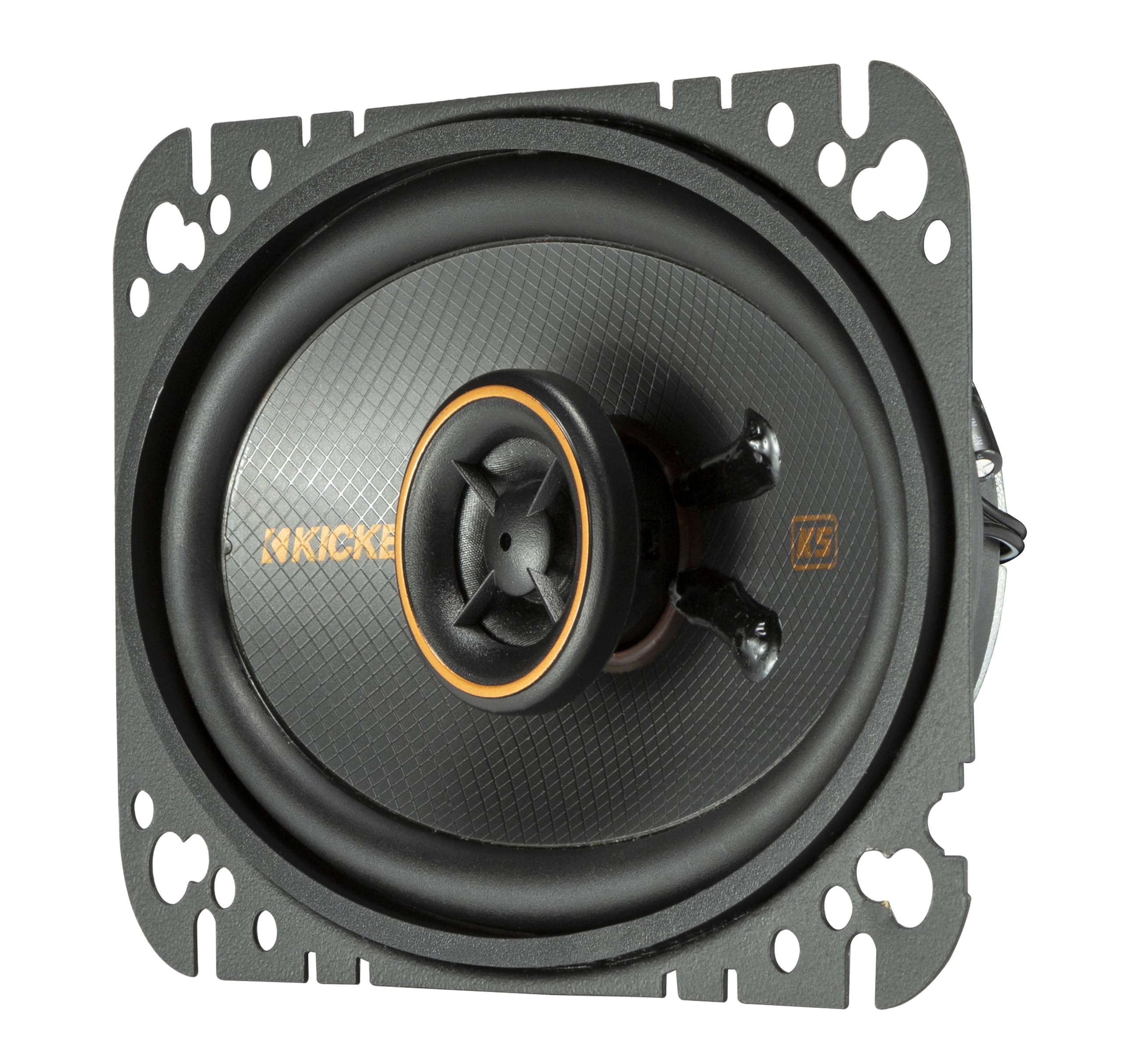 Kicker 51Ksc4604 Coaxial Speaker System, 2 Way Design, One (1) Pair, 4'' X 6'' (100Mm X 160Mm) Polypropylene Woofer/Midrange, 1/