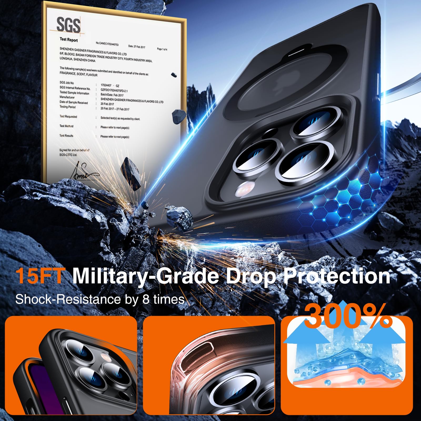 Chicfun 360 O-Ring Magstander For Iphone 13 Pro Case With Magnetic Kickstand Ring Holder [Compatible With Magsafe][360Rotate Sta