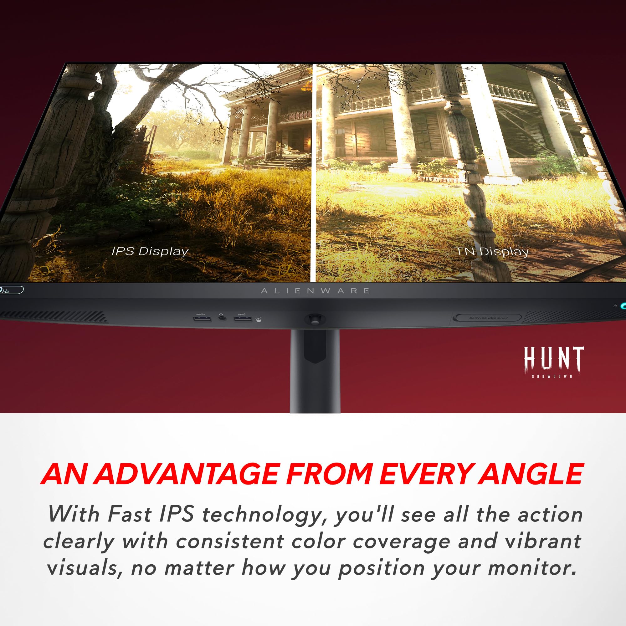 Alienware Aw2524H Gaming Monitor   24.5 Inch 500Hz 1Ms Ips Anti Glare Display, Hdmi/Dp/Usb, Height/Tilt/Swivel/Pivot Adjustable,