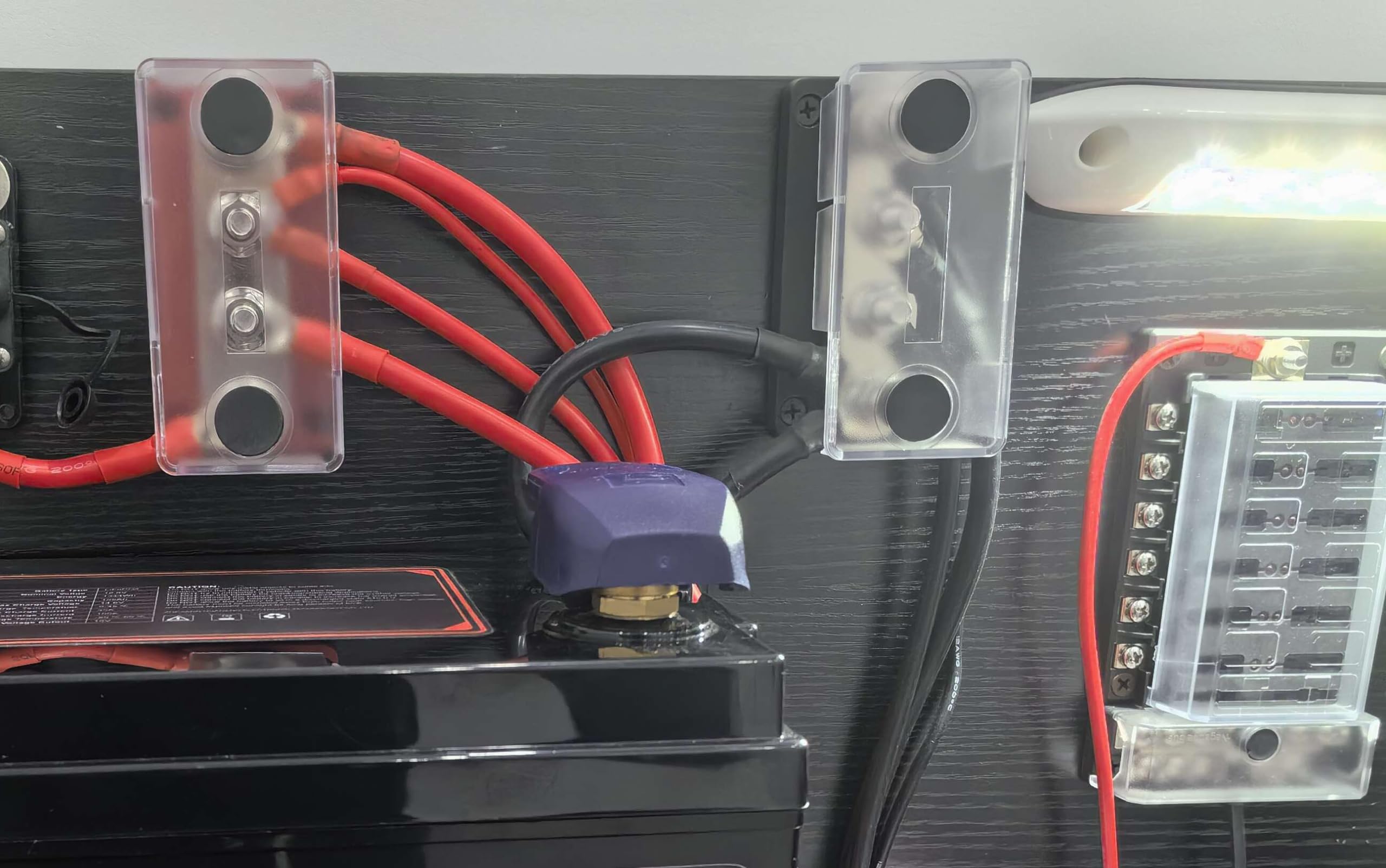 Gloaso Copper Bus Bar 300A 4X 5/16    Studs Terminals Blocks For Batteries High Voltage Current For Car Trucks Marine Solar Appl