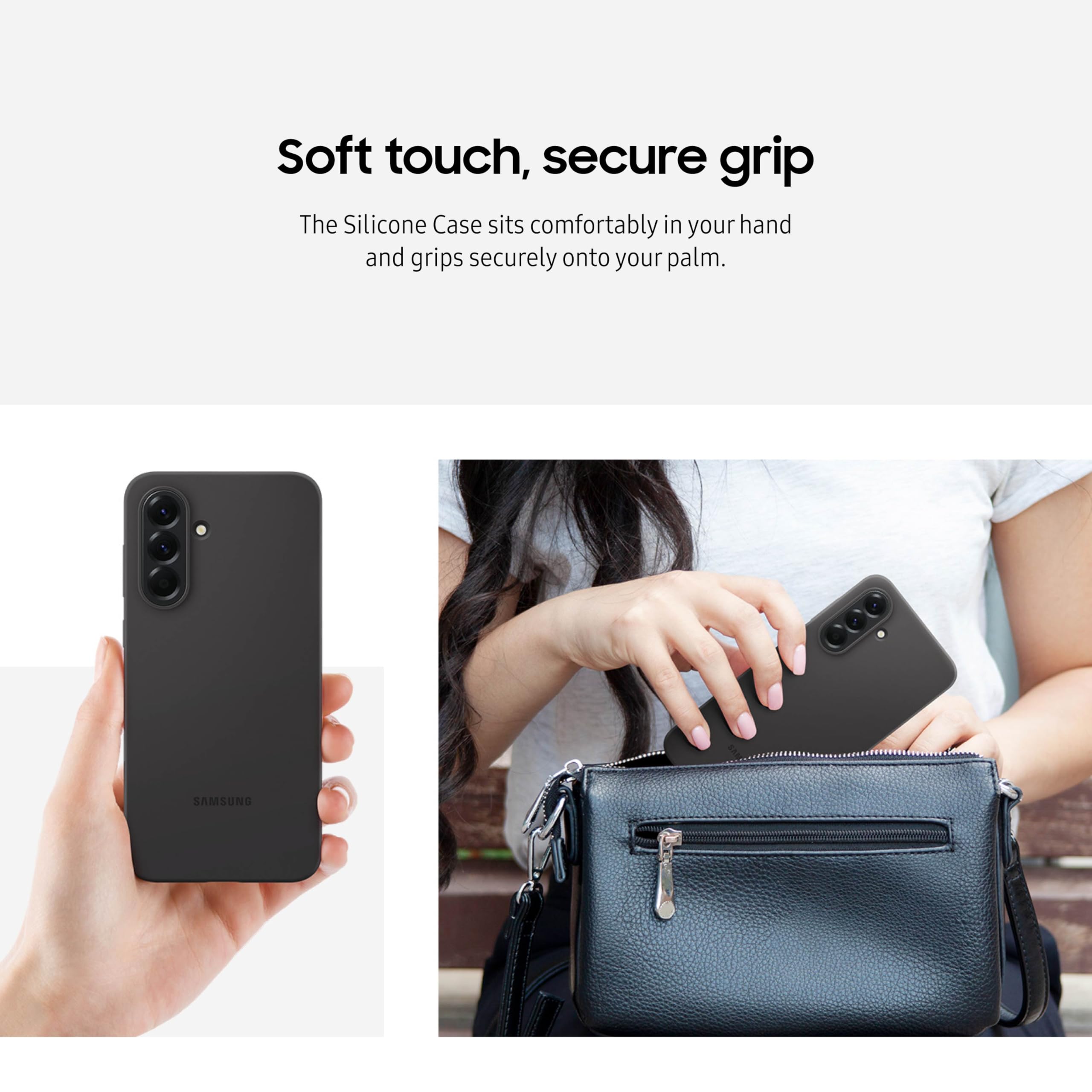 Samsung Galaxy A56 5G Silicone Phone Case, Protective, Comfortable, Easy To Hold, Us Version, Black