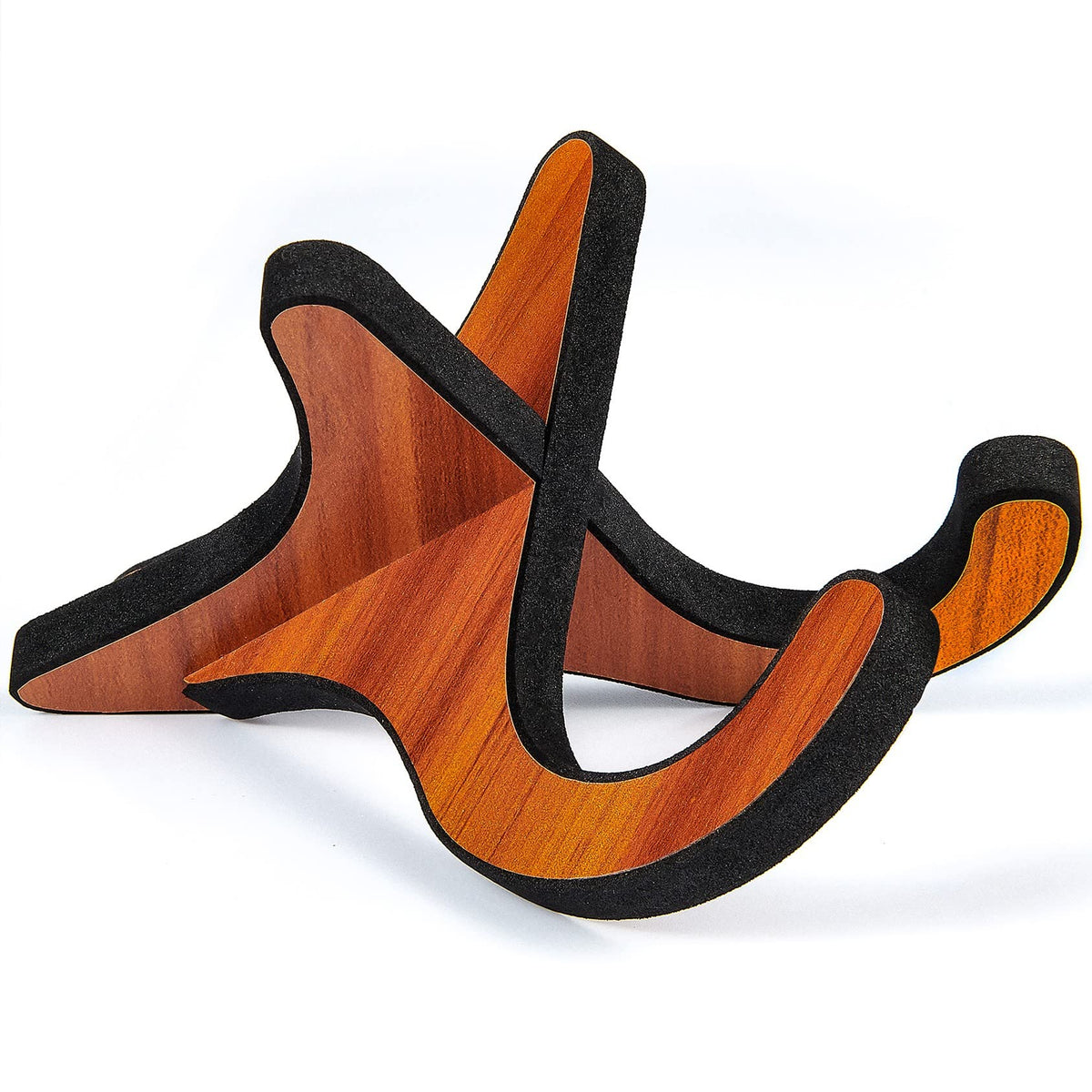 Kalimba Stand Wood Thumb Piano Display Stand (Mahogany Color)
