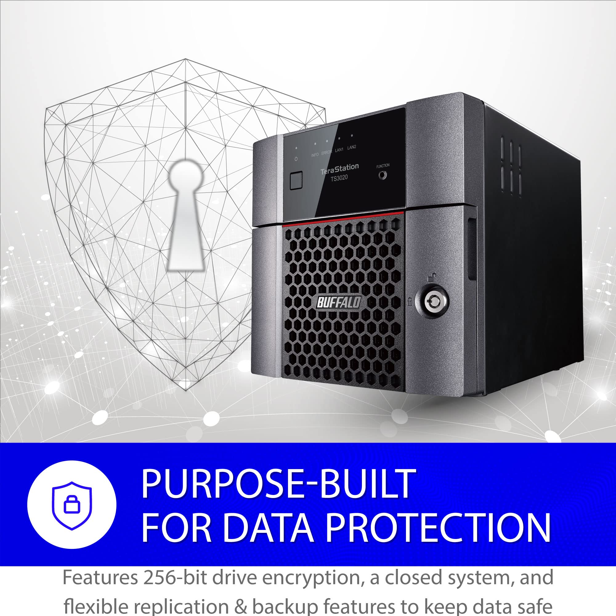 Buffalo Terastation 3220Dn 2 Bay Desktop Nas 8Tb (2X4Tb) With Hdd Nas Hard Drives Included 2.5Gbe / Computer Network Attached St