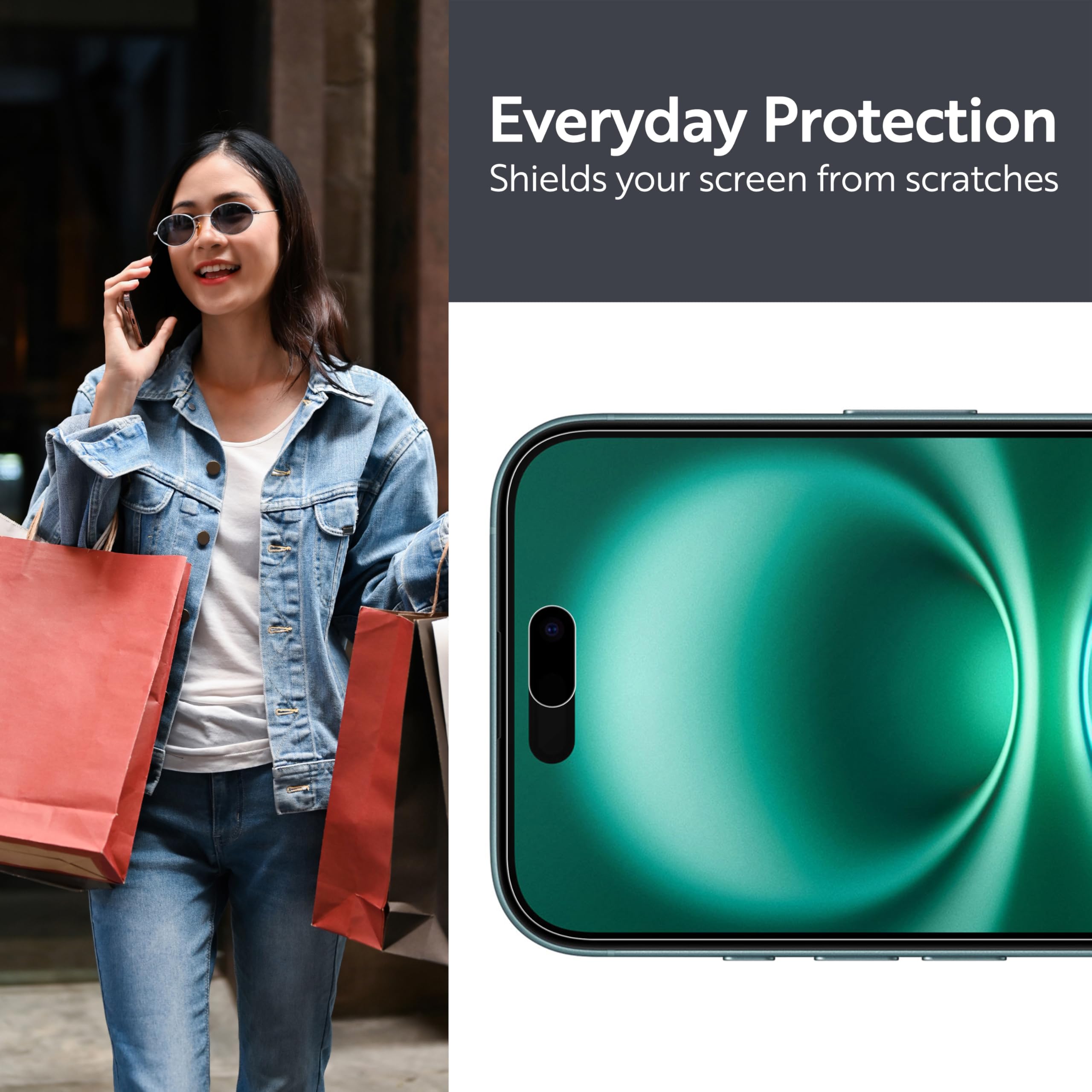 Armorsuit 2 Pack Paper-Feel Texture Screen Protector For Iphone 16 Case Friendly Militaryshield Matte Film - Made In Usa