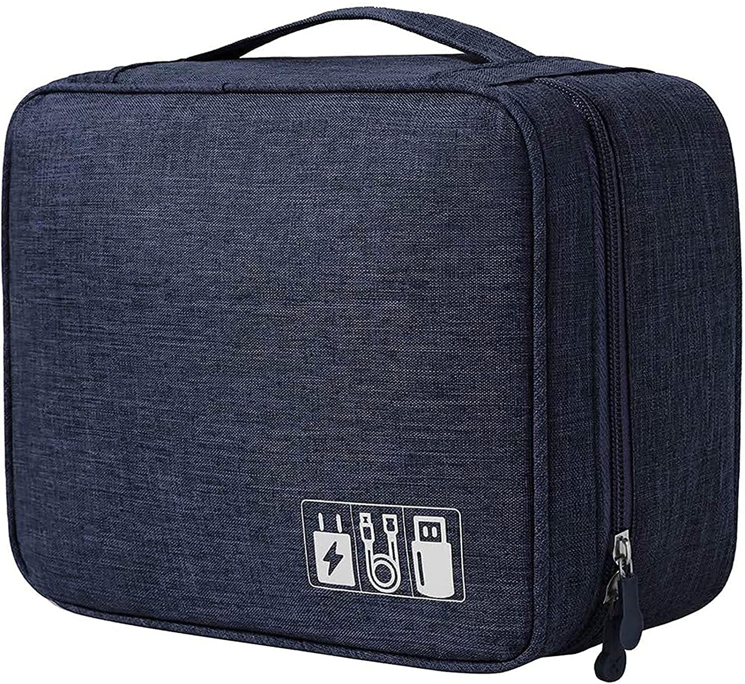 Veniva Gedget Organiser Electronics Accessories Organizer Bag, Universal Carry Travel Gadget Bag For Cables, Plug And More, Perf