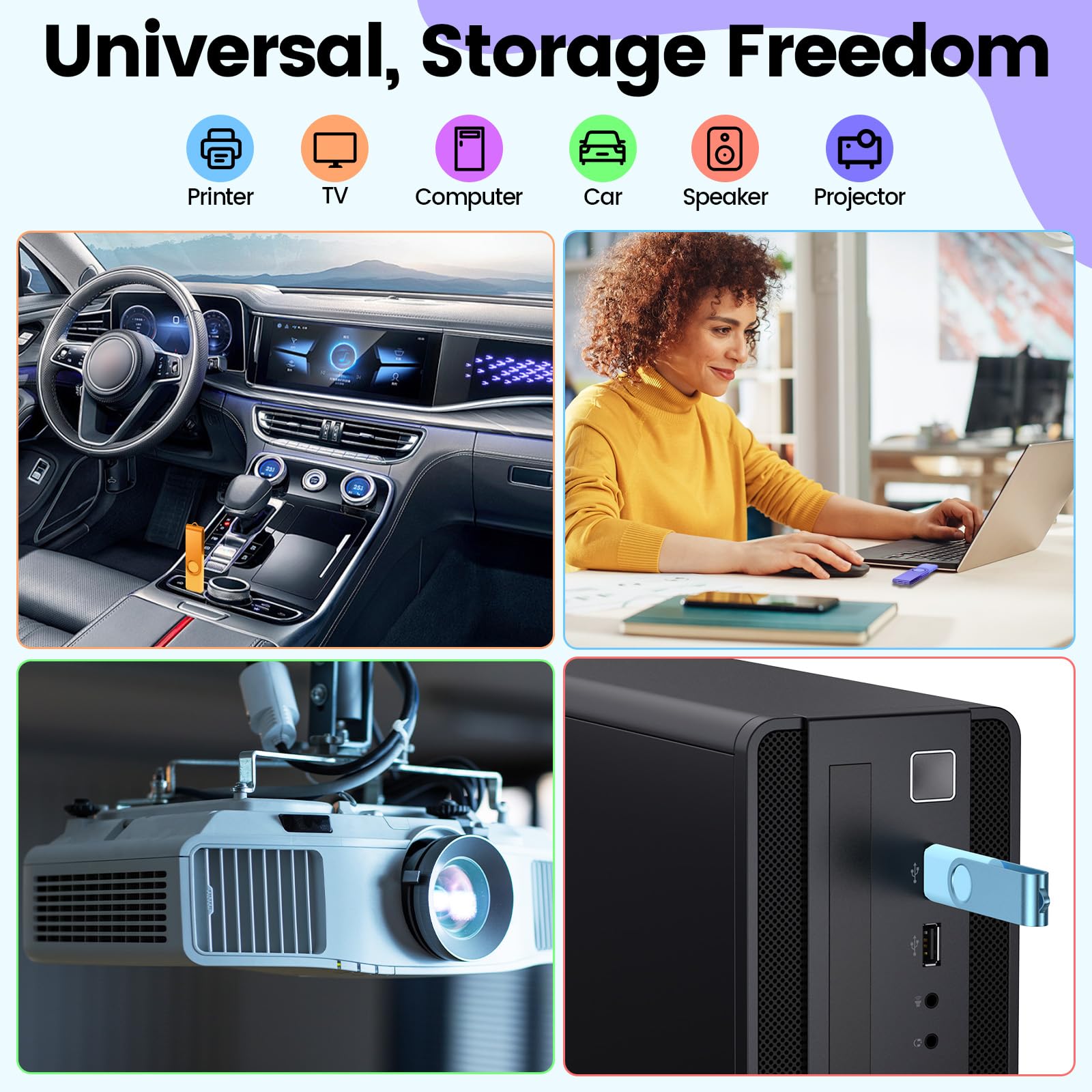10 Pack 16Gb Usb 2.0 Flash Drives Bulk Memory Stick Swivel Thumb Drives 16 Gb For Universal Data Storage At Home And Office For