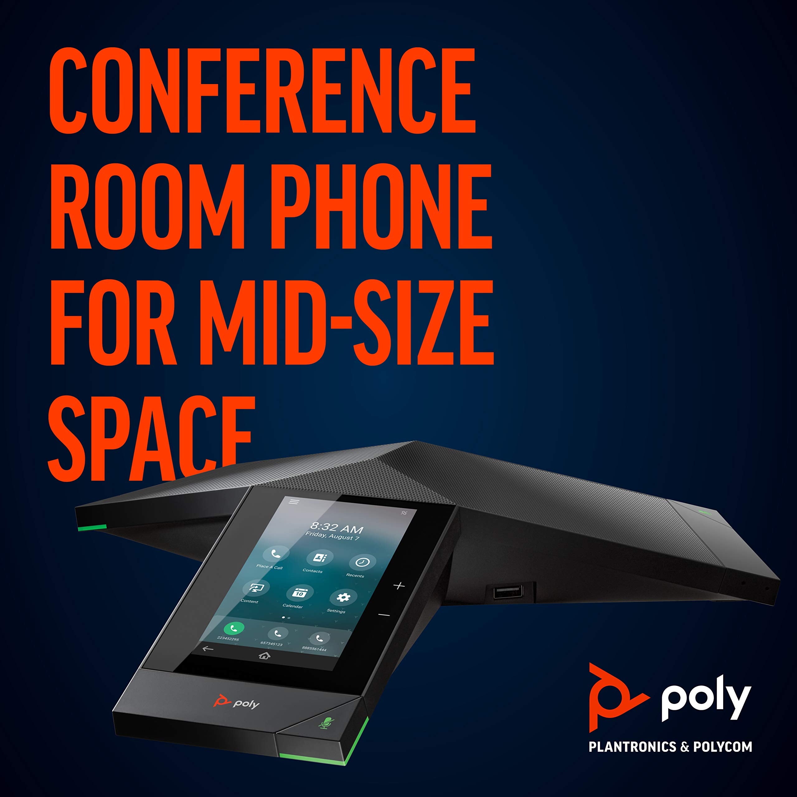 Polycom Realpresence Trio 8500 Conference Phone (2200-66700-025), Red