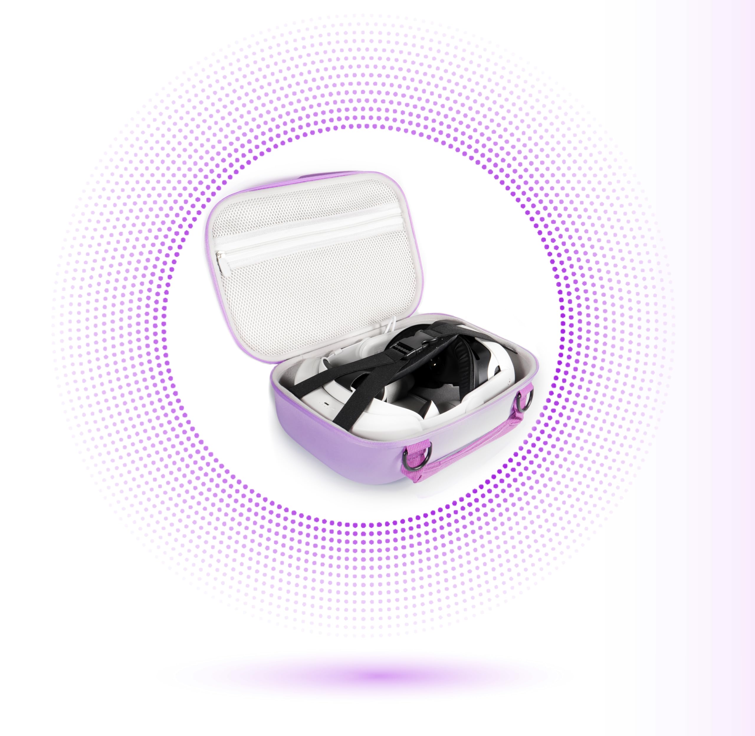 Casesack Case Compatible With Meta Quest 3/ 3S And Meta Quest 2, Organizing Travel Case For Vr Headset, Controller And Accessori