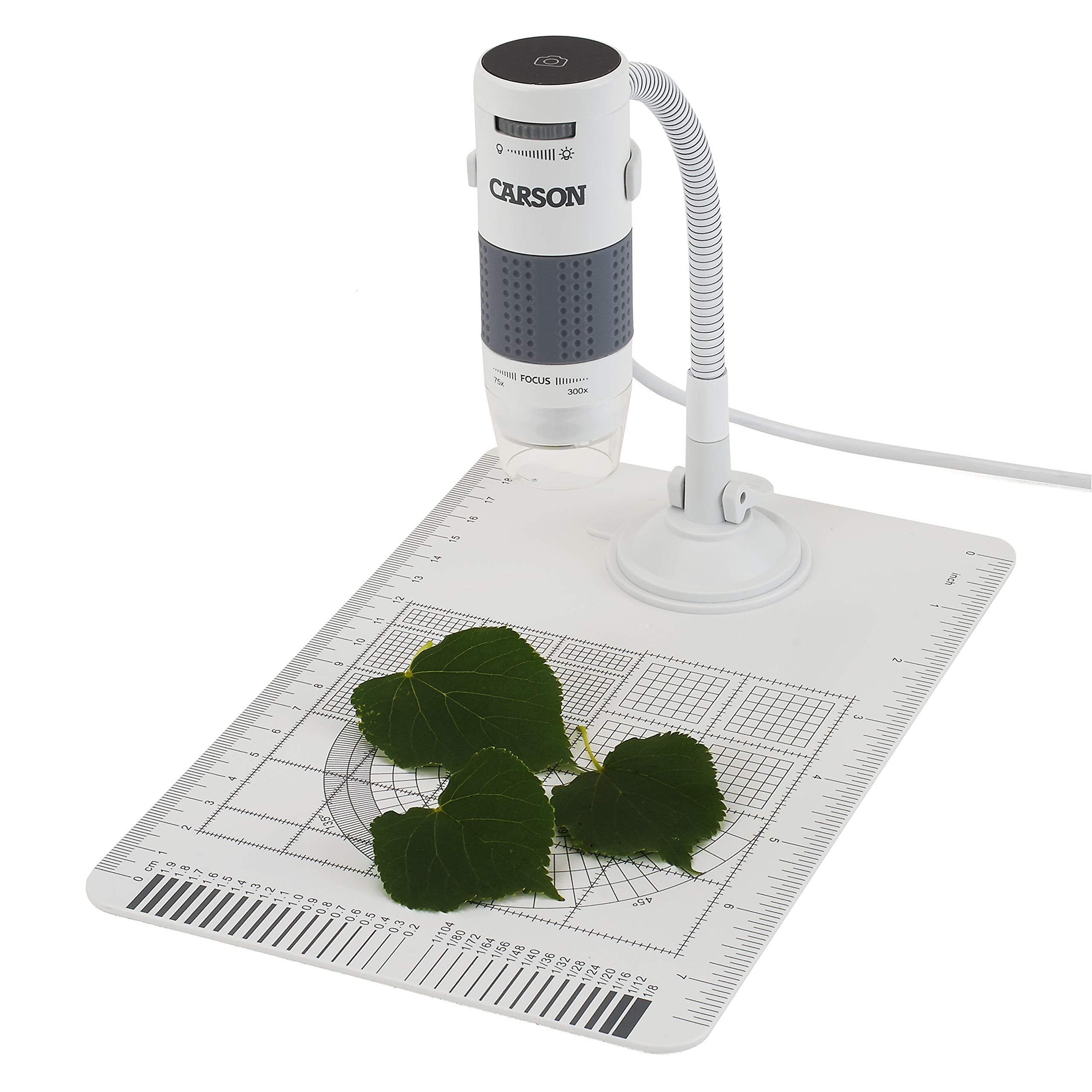 Carson Eflex 78X/324X Effective Magnification (Based On A 27'' Monitor) Led Lighted Usb Digital Microscope With Flexible Stand A