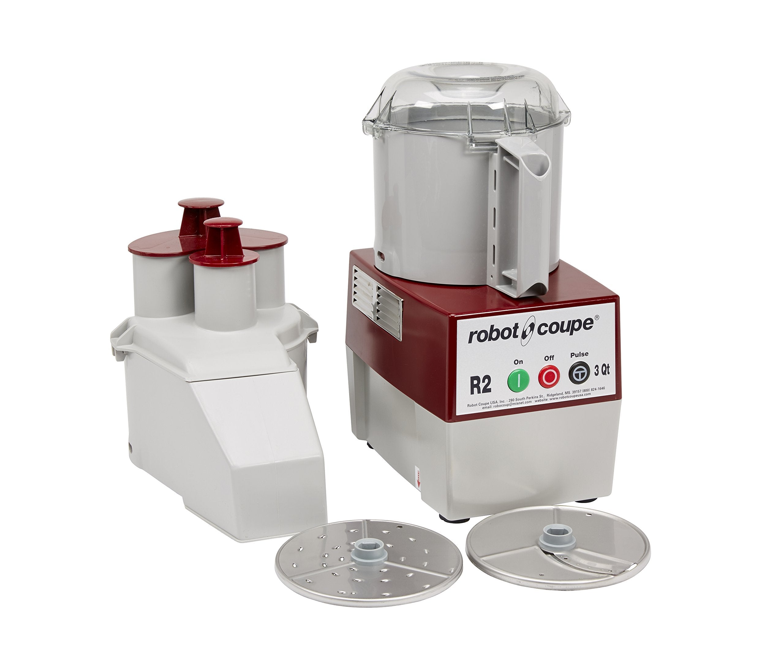 Robot Coupe   4581 R2N Continuous Feed Combination Food Processor With 2.9 L Polycarbonate Bowl, 1 Hp, 120 Volts