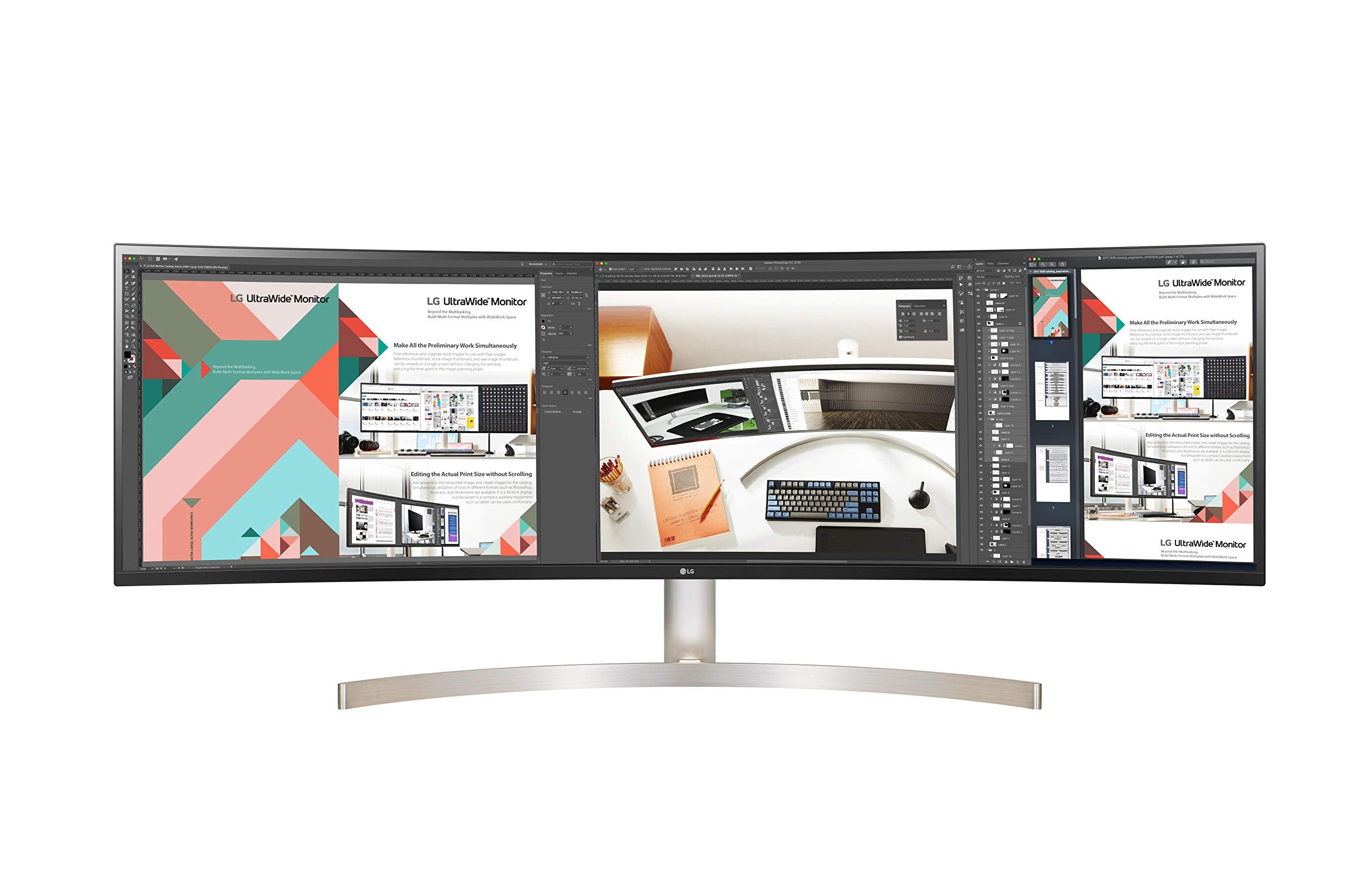 Lg 49Wl95C Wy 32:9 Ultrawide Monitor 49 Dual Dqhd (5120 X 1440) Curved Ips Display Hdr10 Usb Type C With 85W Pd Srgb 99% Color G