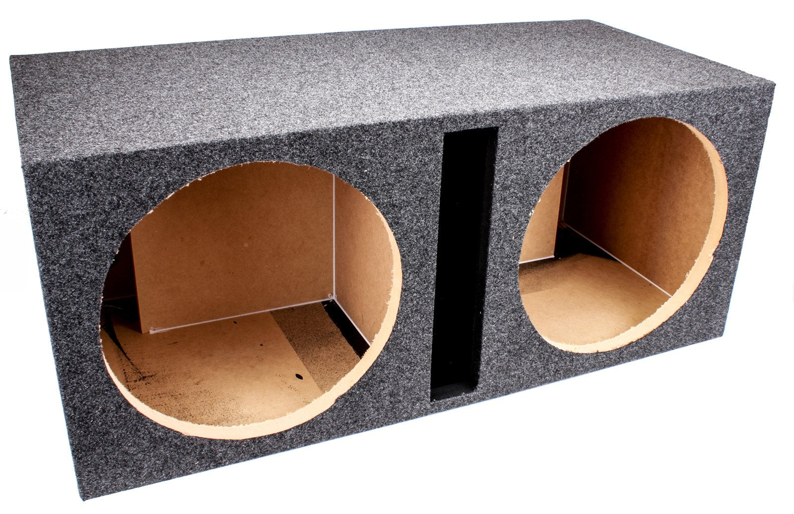 Qpower 2 Hole 15 inch Vented Woofer Box with 1 inch MDF face