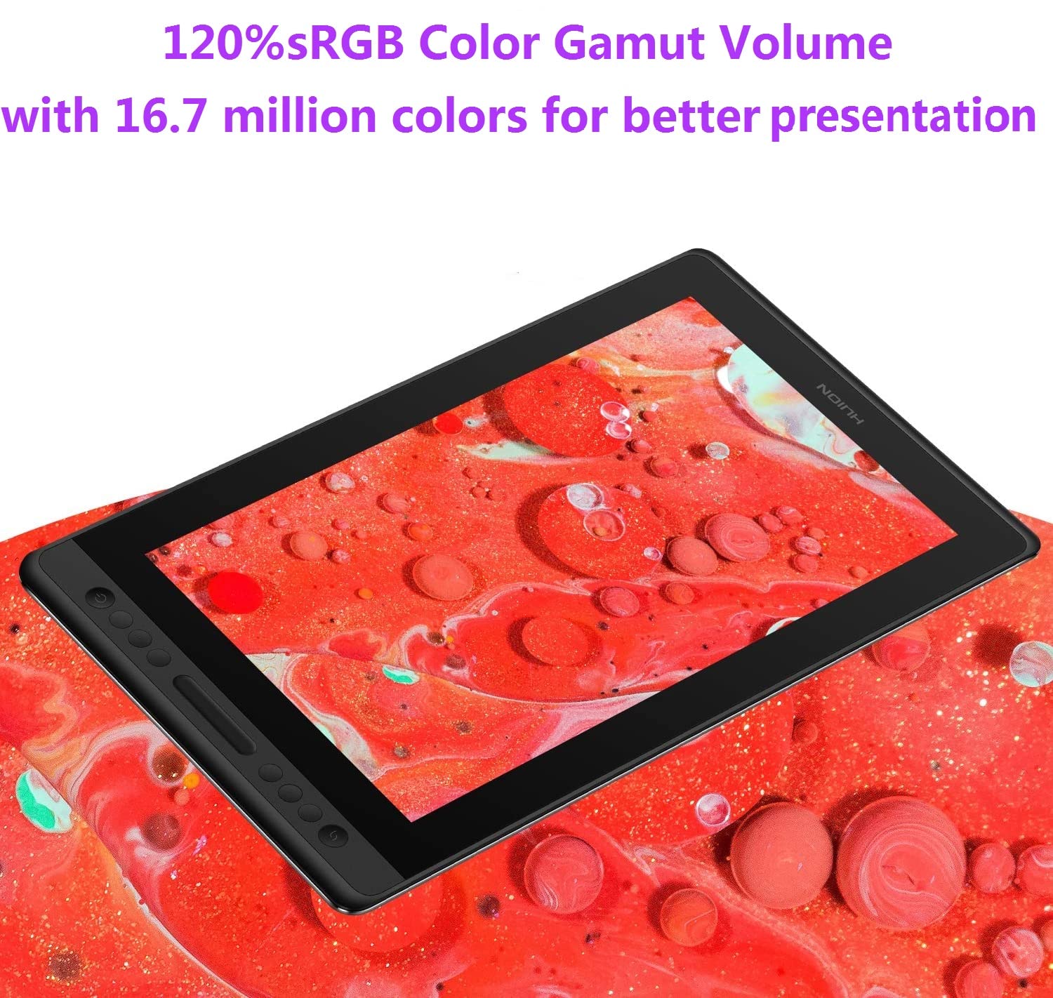 Huion Kamvas Pro 16 Graphics Drawing Tablet With Screen Full-Laminated Graphics Monitor With Battery-Free Stylus Tilt 8192 Pen P