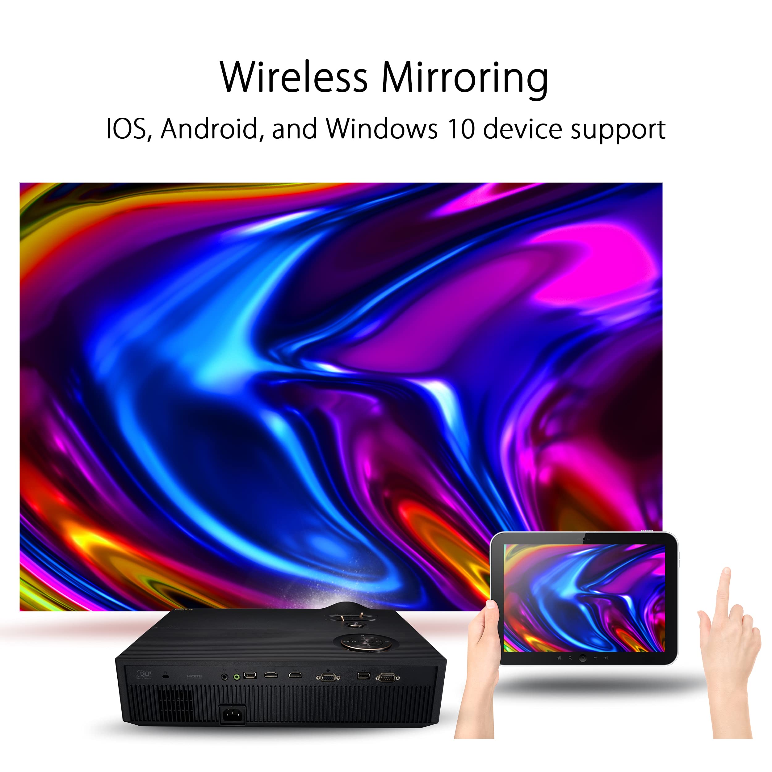 Asus Proart A1 Professional Projector Calman Verified With 3000 Lumens, Full Hd Projector With 4K Input, Auto Keystone, 120Hz Ho