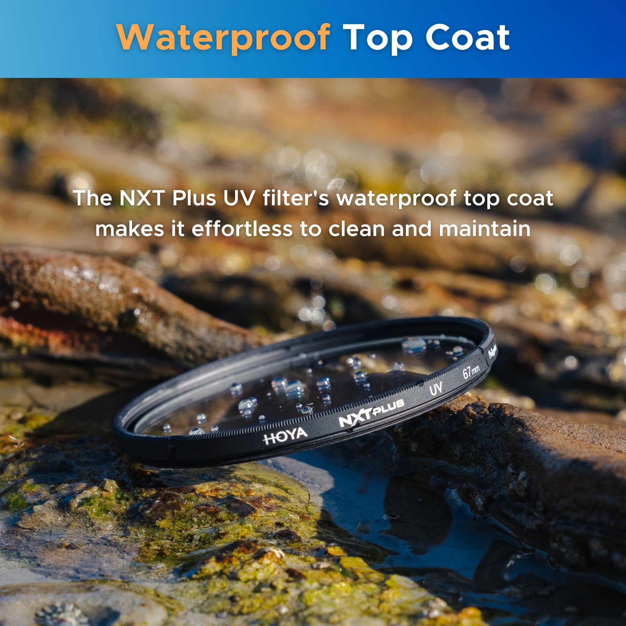 Hoya Nxt Plus 52Mm Uv Filter   Schott B270 Clear Glass With 10 Layer Hmc Multi Coating For 98% Light Transmission, Waterproof To