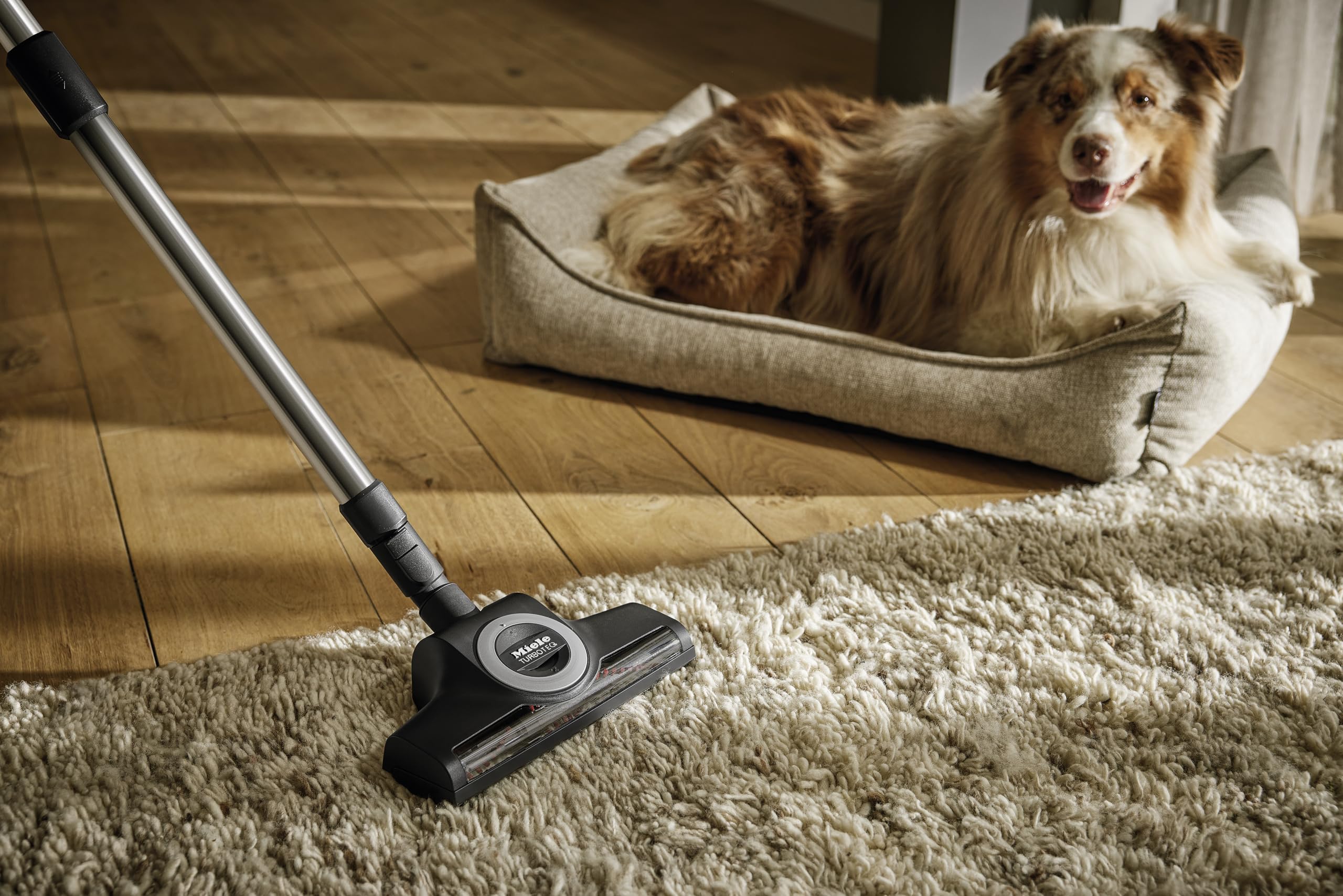 Miele Turboteq Turbo Brush Stb 305 3, Attachable Floorhead For Effortless Vacuuming Of Low Medium Pile Carpet Black 28Cm X 28Cm