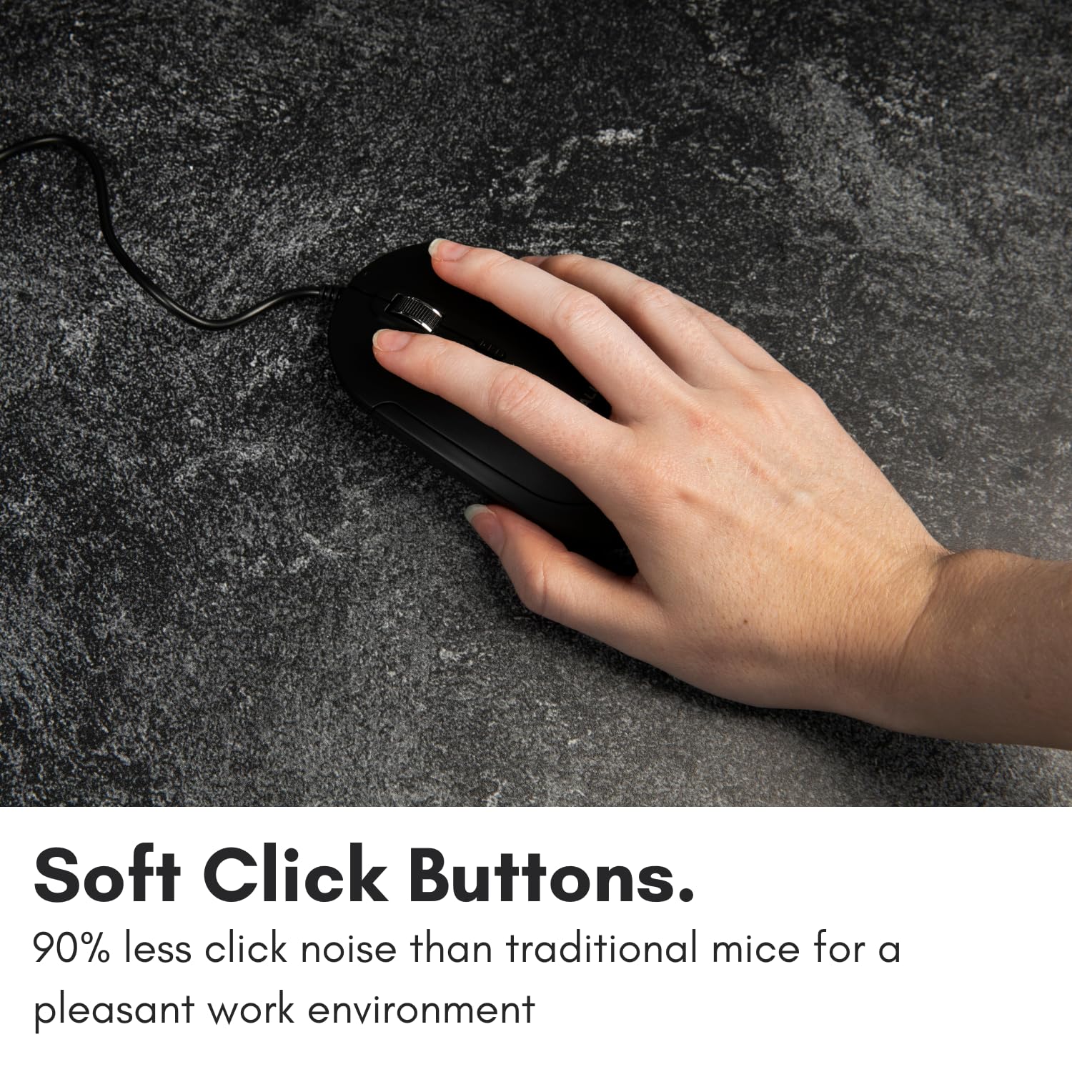 Computer Mouse Wired, Macally Silent Usb Mouse - Slim & Compact Usb Mouse For Apple Mac Or Windows Pc Laptop/Desktop - Designed