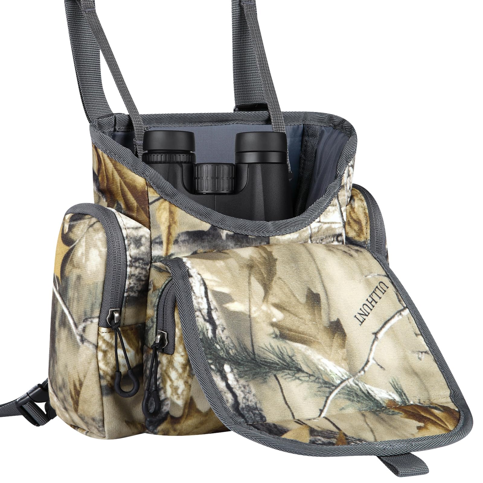 Huntarmor Binocular Harness Chest Pack: Hunting Bino Harness With Rangefinder Pouch & Binoculars, Binocular Pack For Hunting