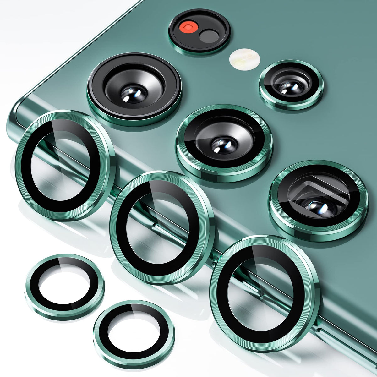 Hoerrye Camera Lens Protector For Samsung Galaxy S22 Ultra, Scratch Proof, Drop Proof Alloy Phone Screen Camera Cover Protection