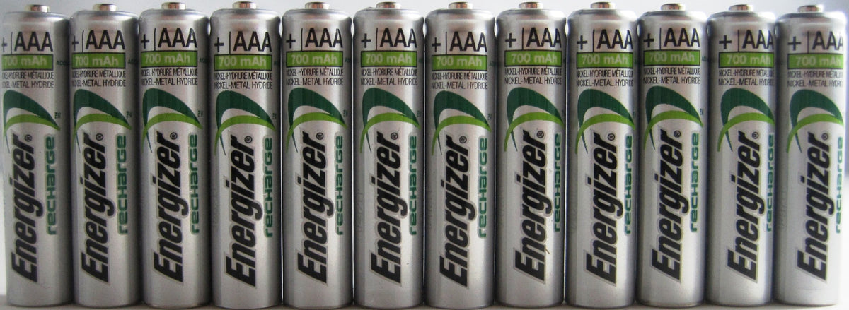 12 X New Energizer Aaa Rechargeable Nimh Battery 700 Mah 1.2V