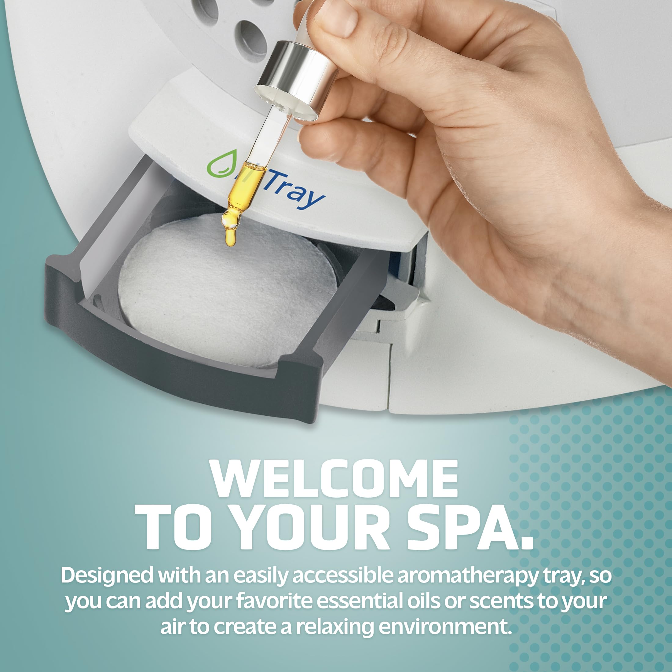 Pureguardian 7.4L Output Per Day Ultrasonic Warm And Cool Mist Humidifier Tower With Aroma Tray For Essential Oils, 100 Hour Per