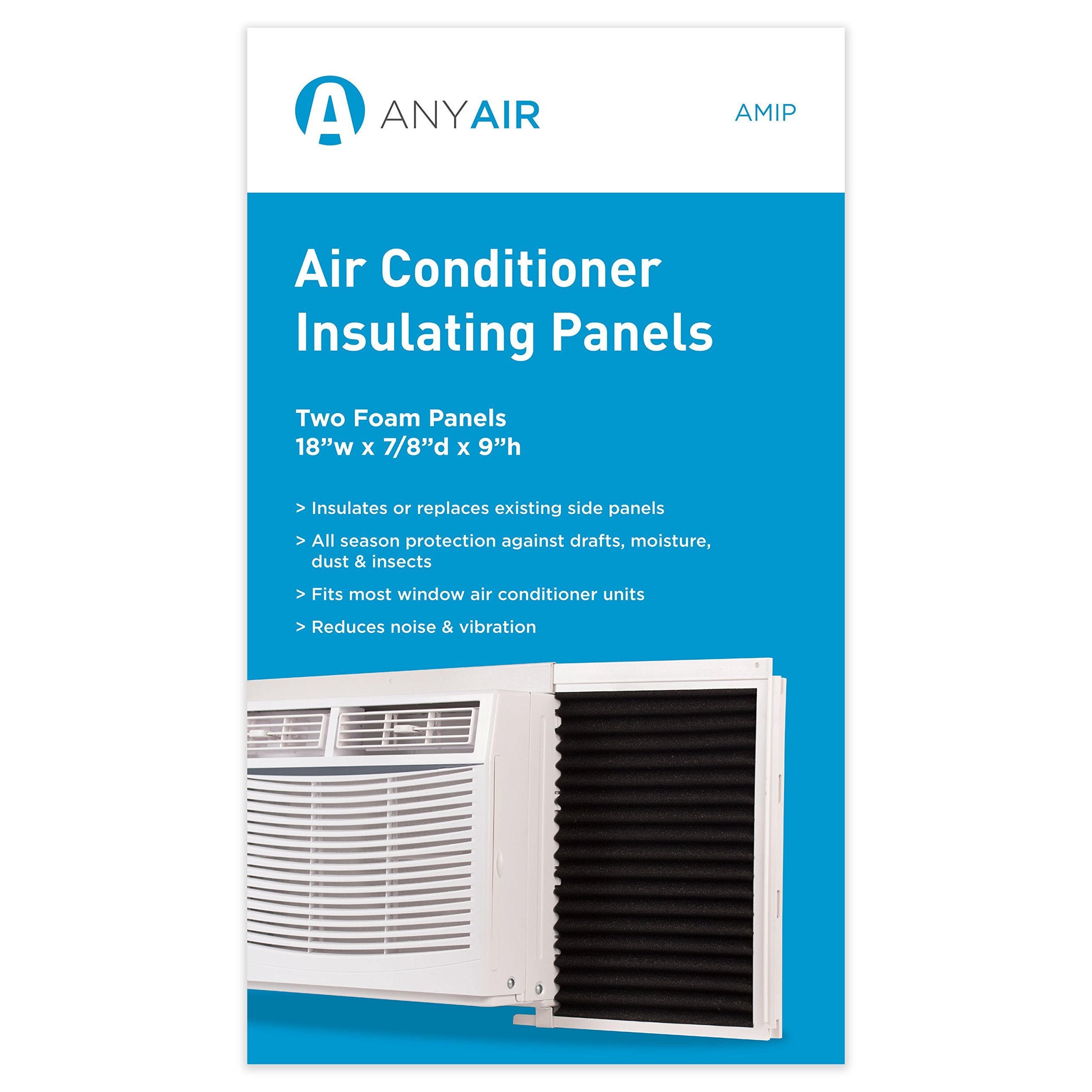 Anyair Amip Window Air Conditioner Foam Insulating Panels, Pack Of 2