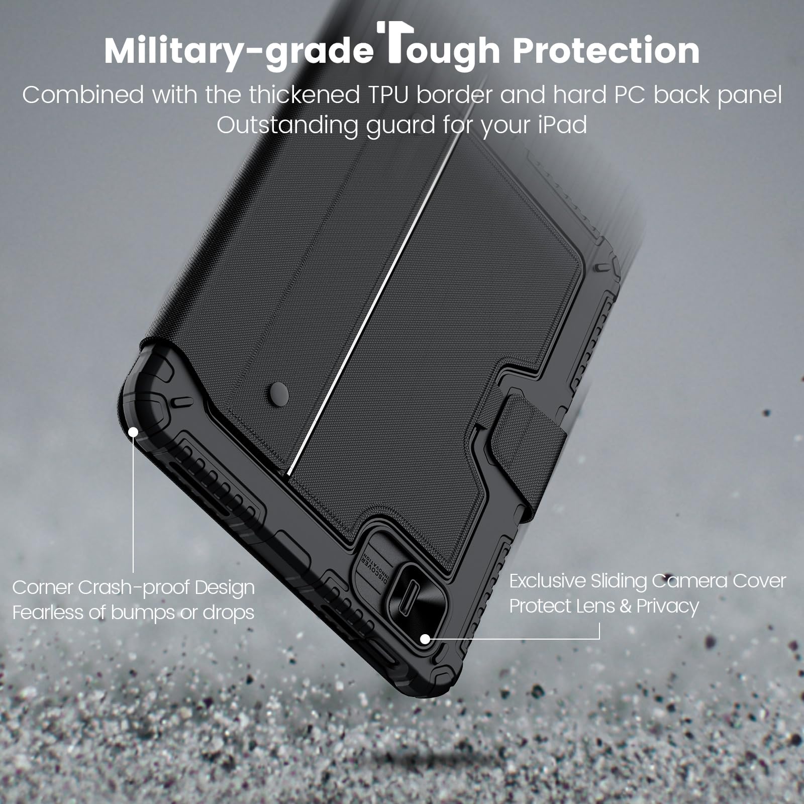 Nillkin Ipad 10Th Generation Case With Keyboard, Magic Trackpad, Pencil Holder, Detachable Keyboard, Sliding Camera Cover, Flexi