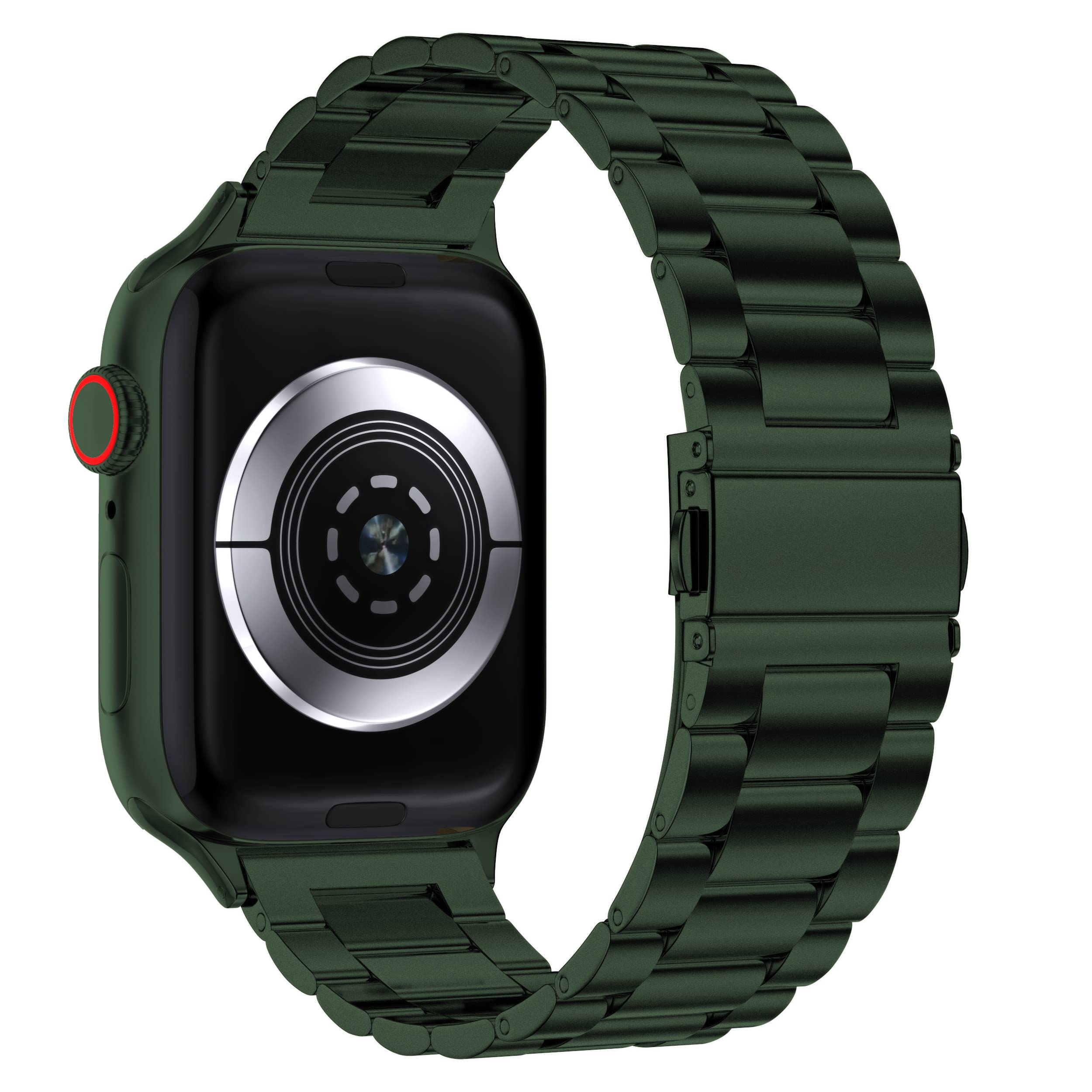 Epuly Stainless Steel Apple Watch Band, 42Mm 49Mm Compatible, Adjustable Length, Easy Installation, Luxury Design