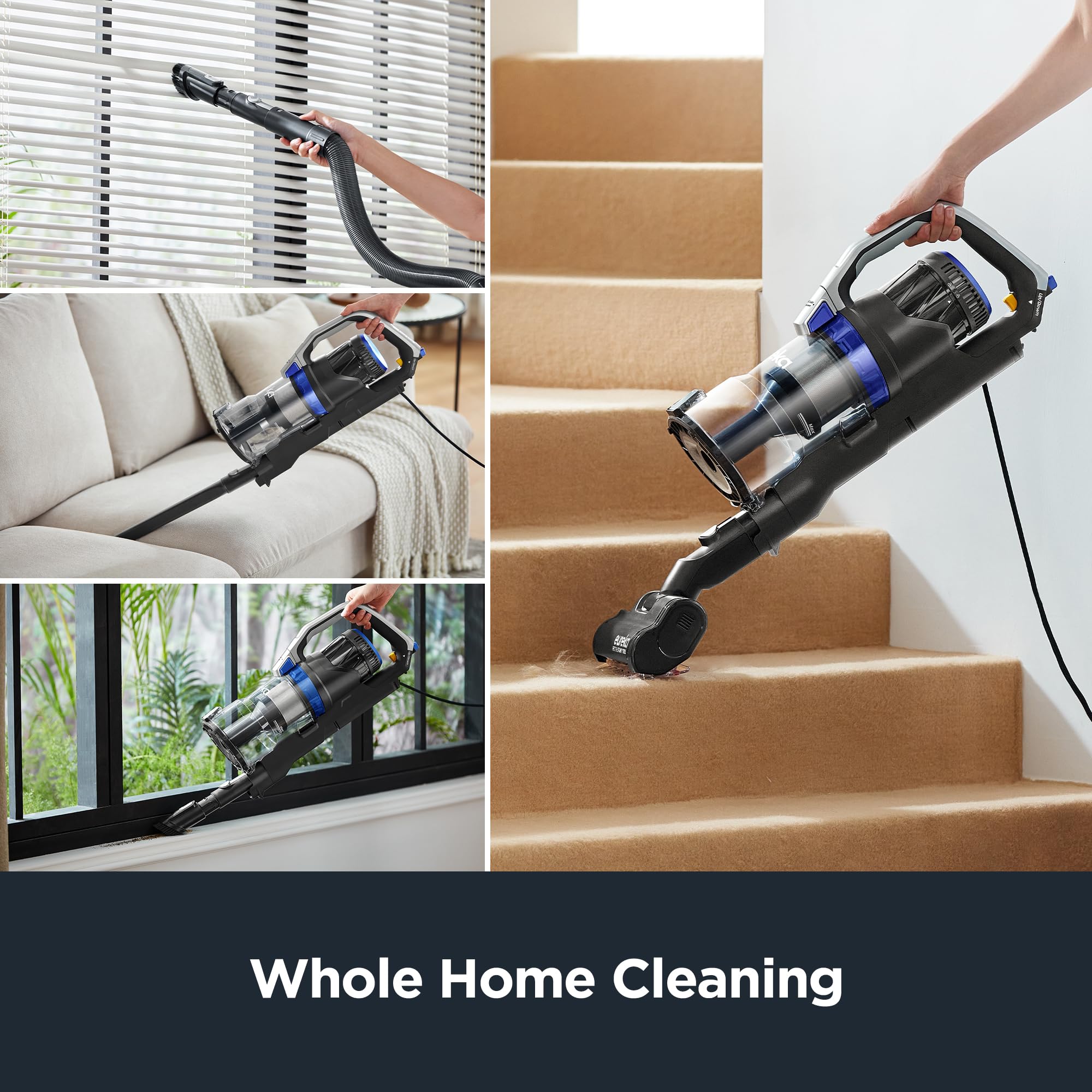 Eureka Quickshift Upright Home Omniverse Vacuum Cleaner With Large Dust Cup, Advanced Anti Tangle Technology And Hepa Filter, Ne