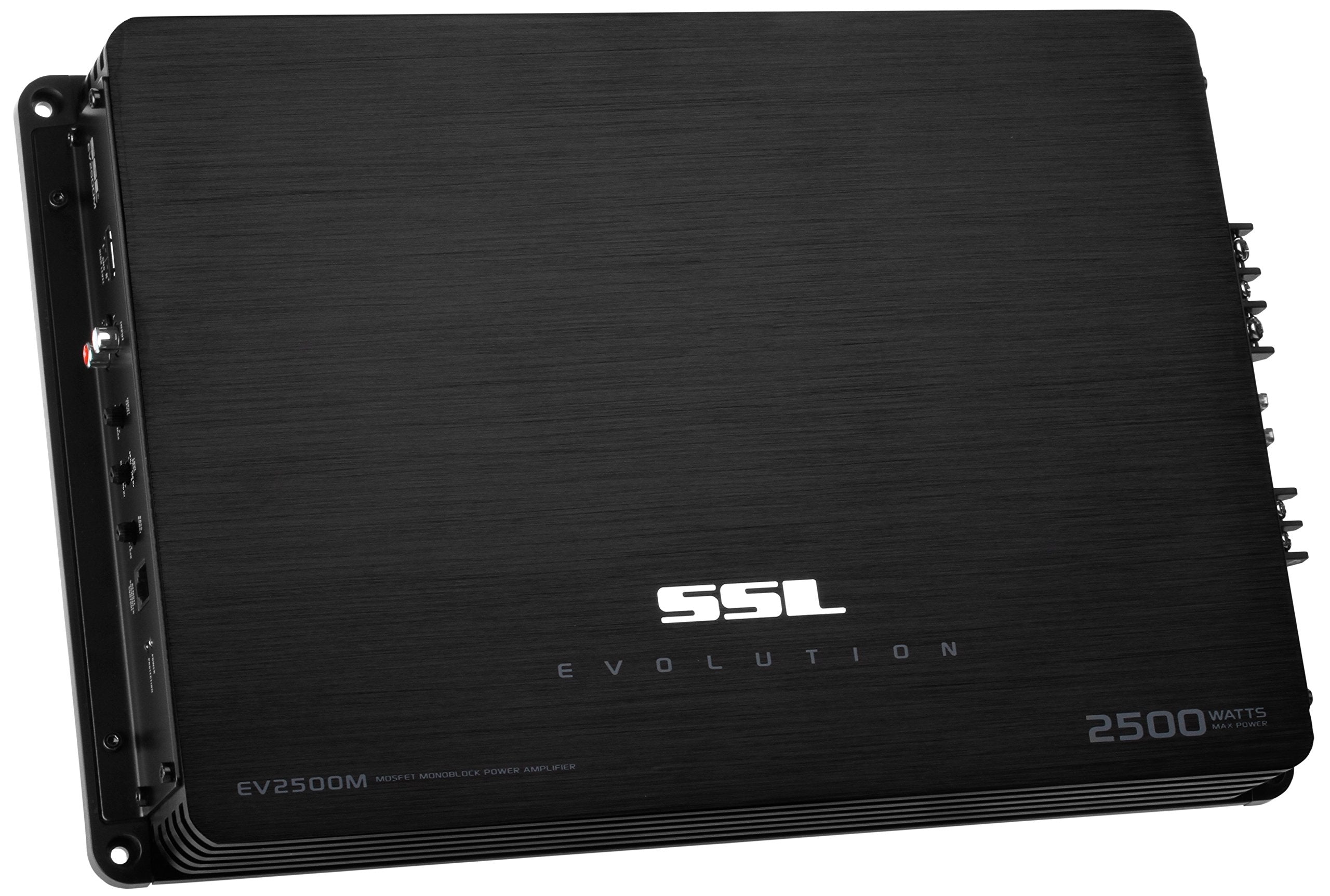Sound Storm Laboratories EV2500M 2500W Monoblock Car Amplifier - Black, 2 Ohm Stable with Remote Subwoofer Control