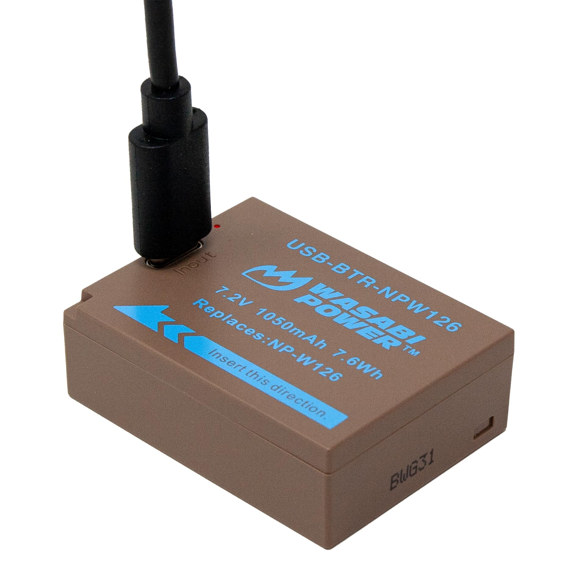 Wasabi Power Usb Battery (Ginger Series) For Fujifilm Np W126, Np W126S Battery For Fuji X T100, X T200, X S10, X A3, X A5, X A1