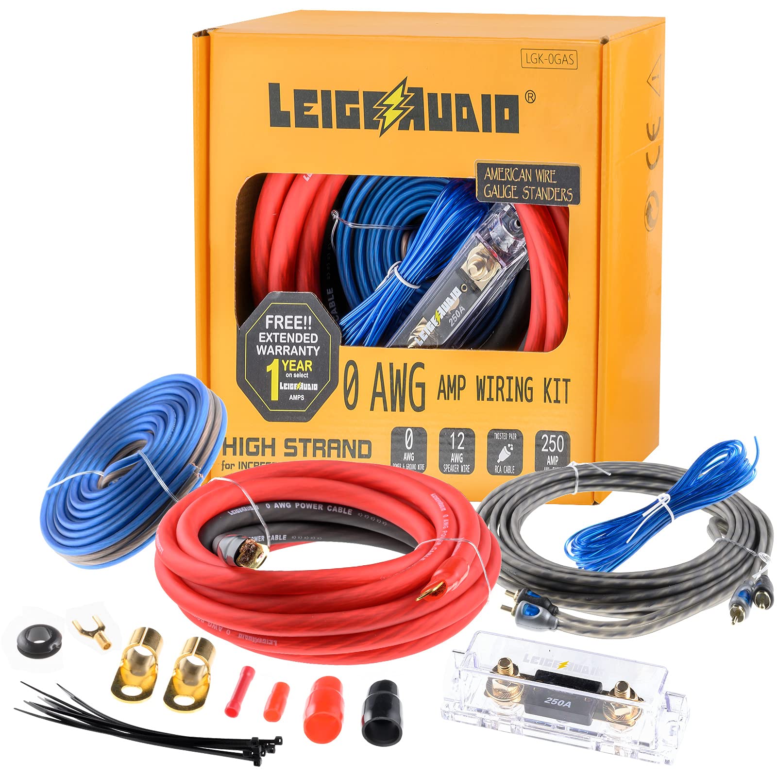 0 Gauge Amp Wiring Kit Complete 0 Awg Amplifier Installation Wiring Kit   Car Subwoofer Wiring Kit Helps You Make Connections An