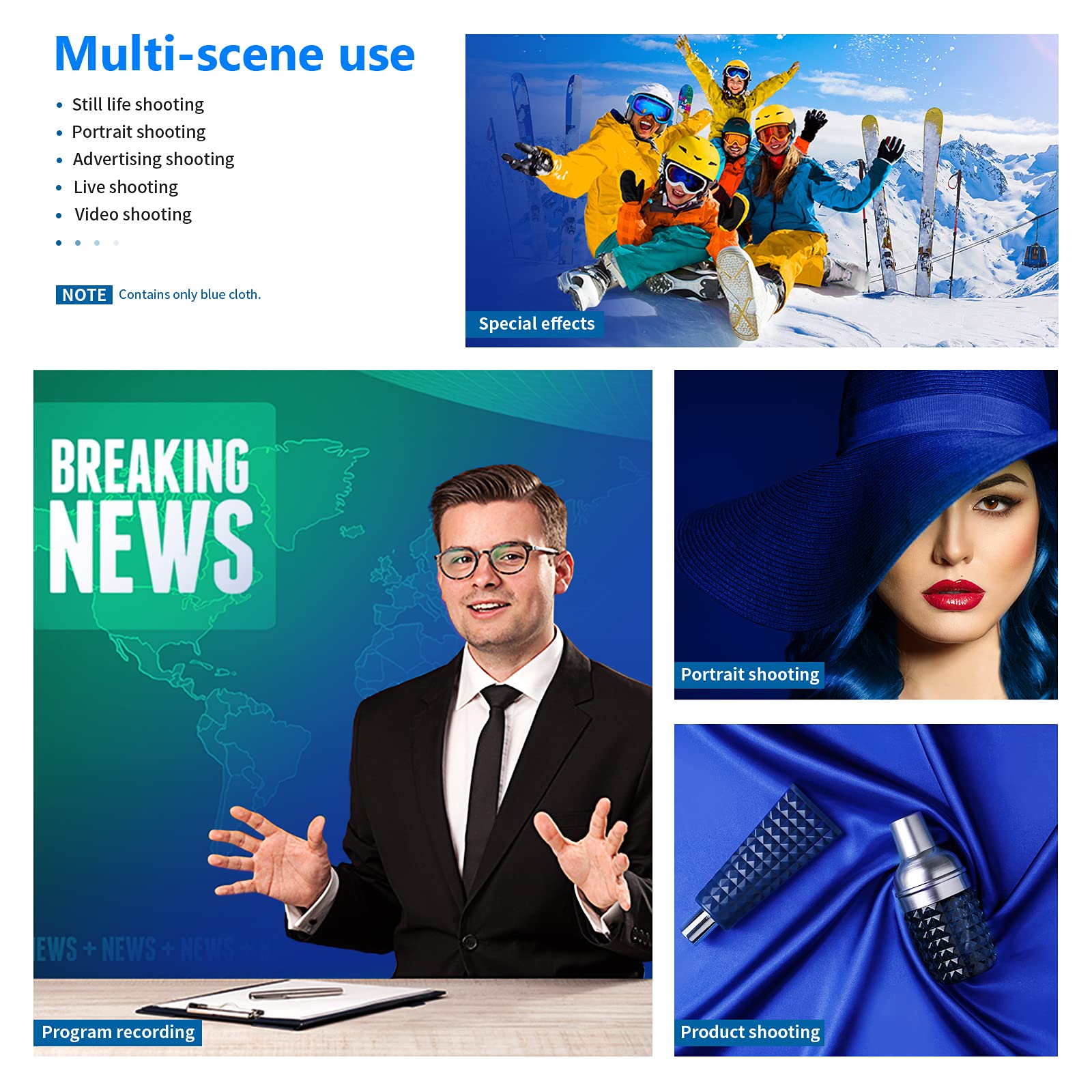 Neewer 10 X 12Ft / 3 X 3.6M Pro Photo Studio Premium Polyester Collapsible Backdrop Background For Photography, Video And Televi