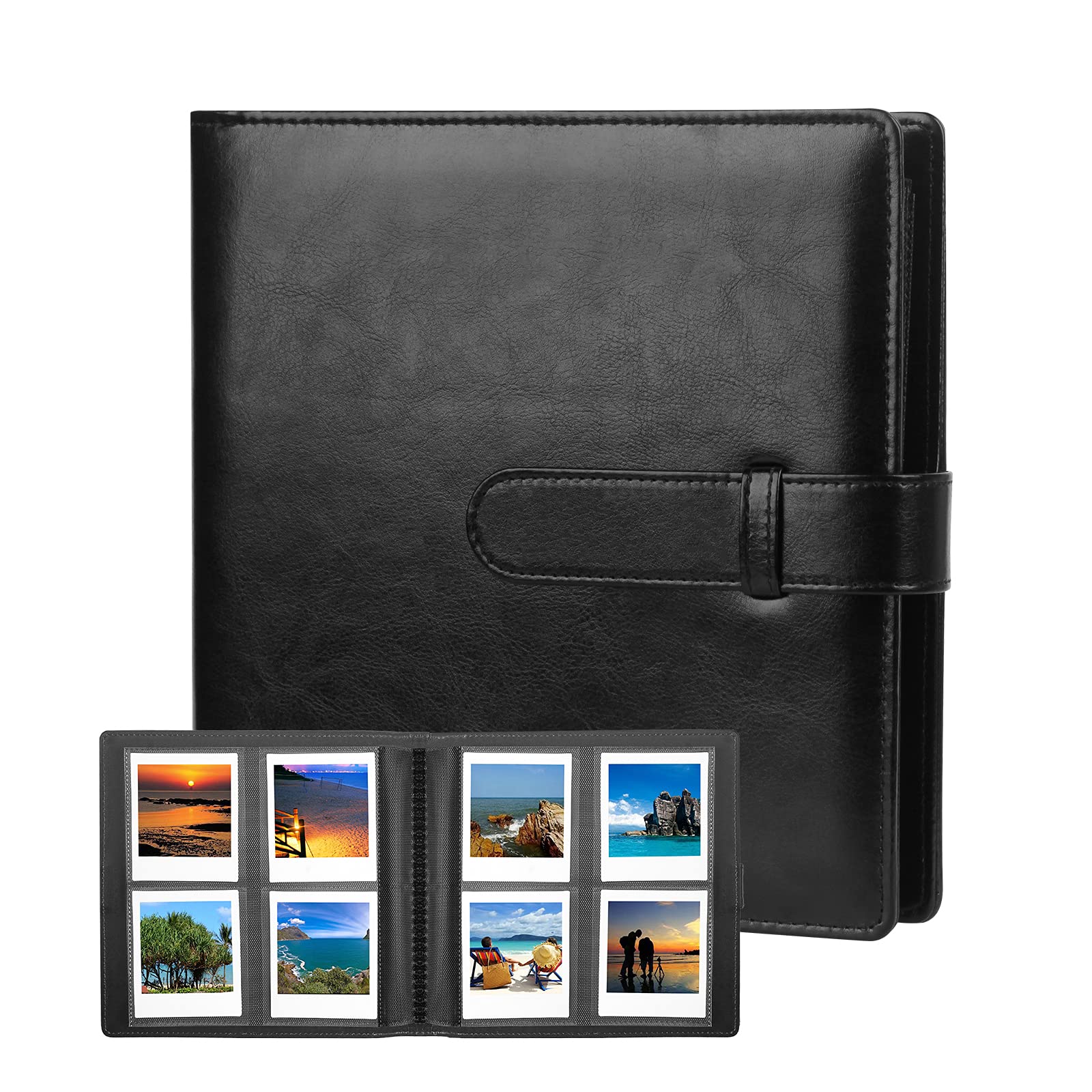 288 Pockets Photo Album For Fujifilm Instax Square Sq1 Sq6 Sq10 Sq20 Instant Camera, Fujifilm Instax Sp 3 Mobile Printer, Extra Large Picture Albums For Fujifilm Instax Square Instant Film (Black)