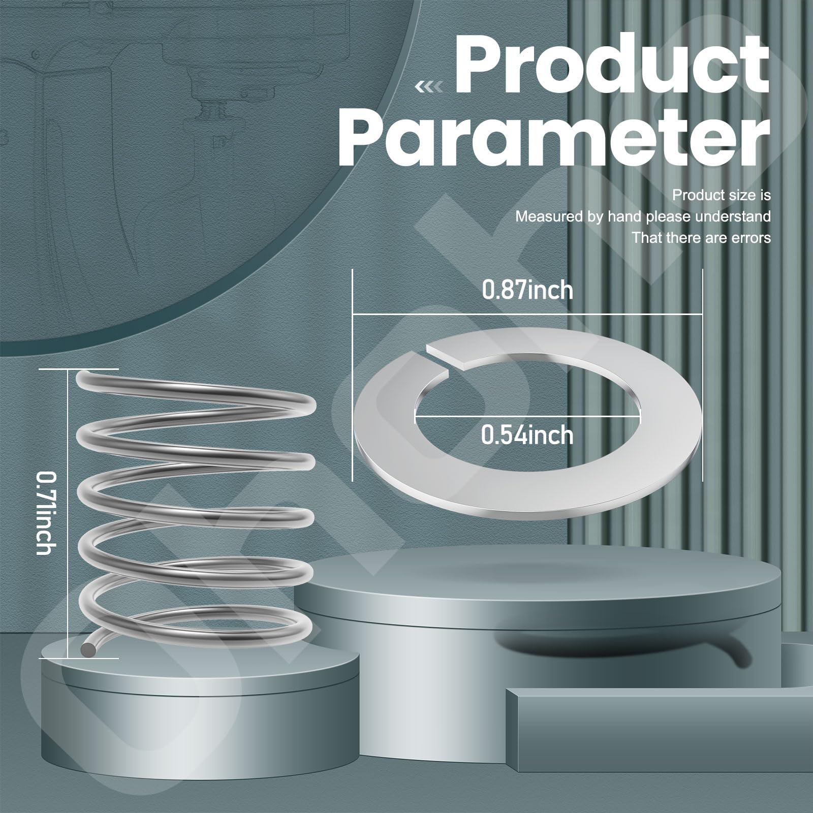 304 Stainless Steel Spring And Washer For Kitchenaid Mixers 3.5 Quarts To 7 Quarts(Excluding Mini Models)Protect And Extend The