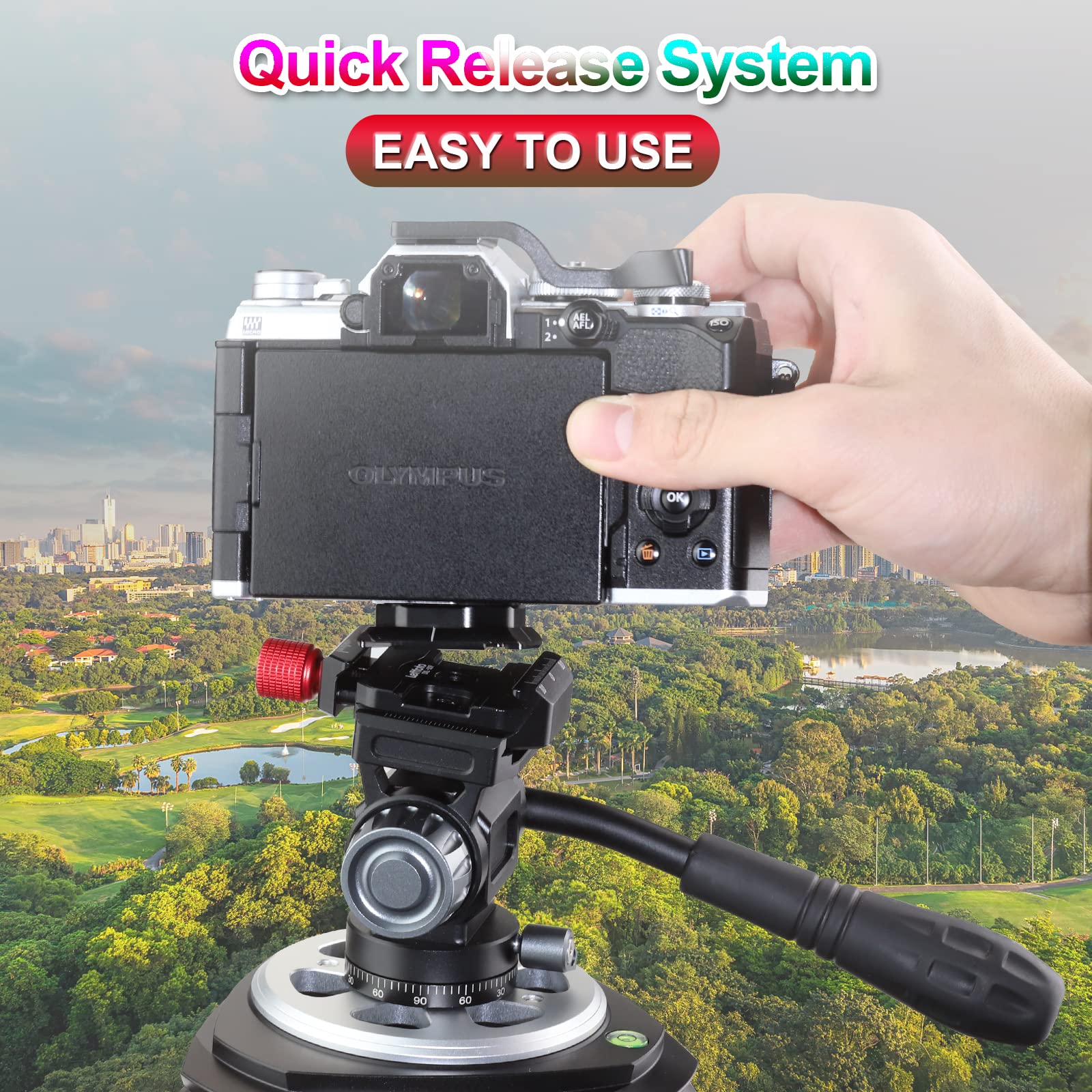 Leftfoto Camera Quick Release Plate Clamp Kit With Arca Swiss Style Clamp,Quick Release Plate And 1/4'' To 3/8'' Screw Thread,Fo