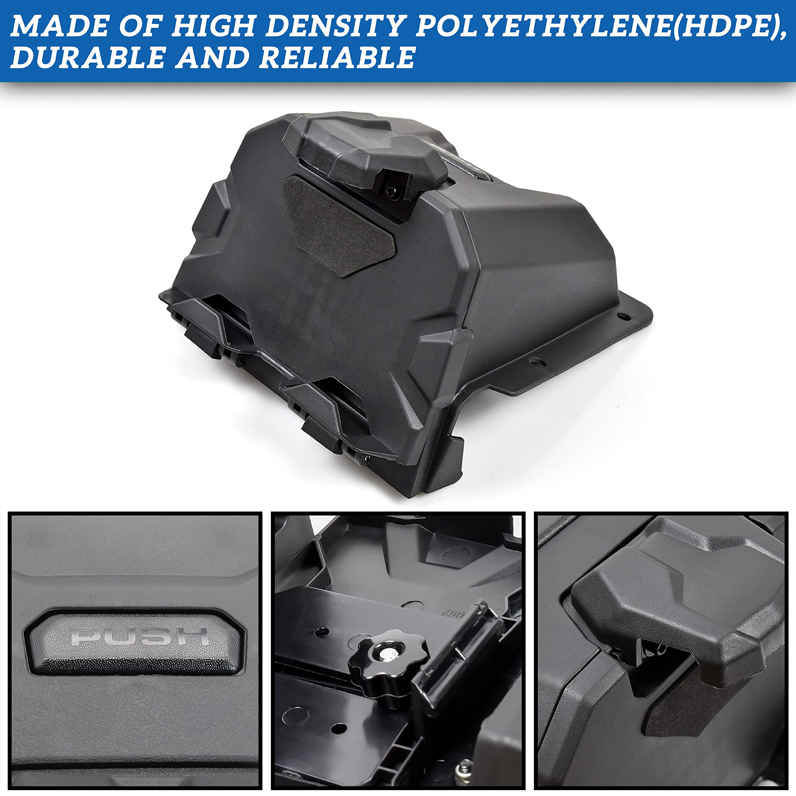 Sautvs Tablet Phone Holder For Polaris General Xp 1000 2016 2023, Electronic Device Phone Gps Tablet Mount With Storage Box For