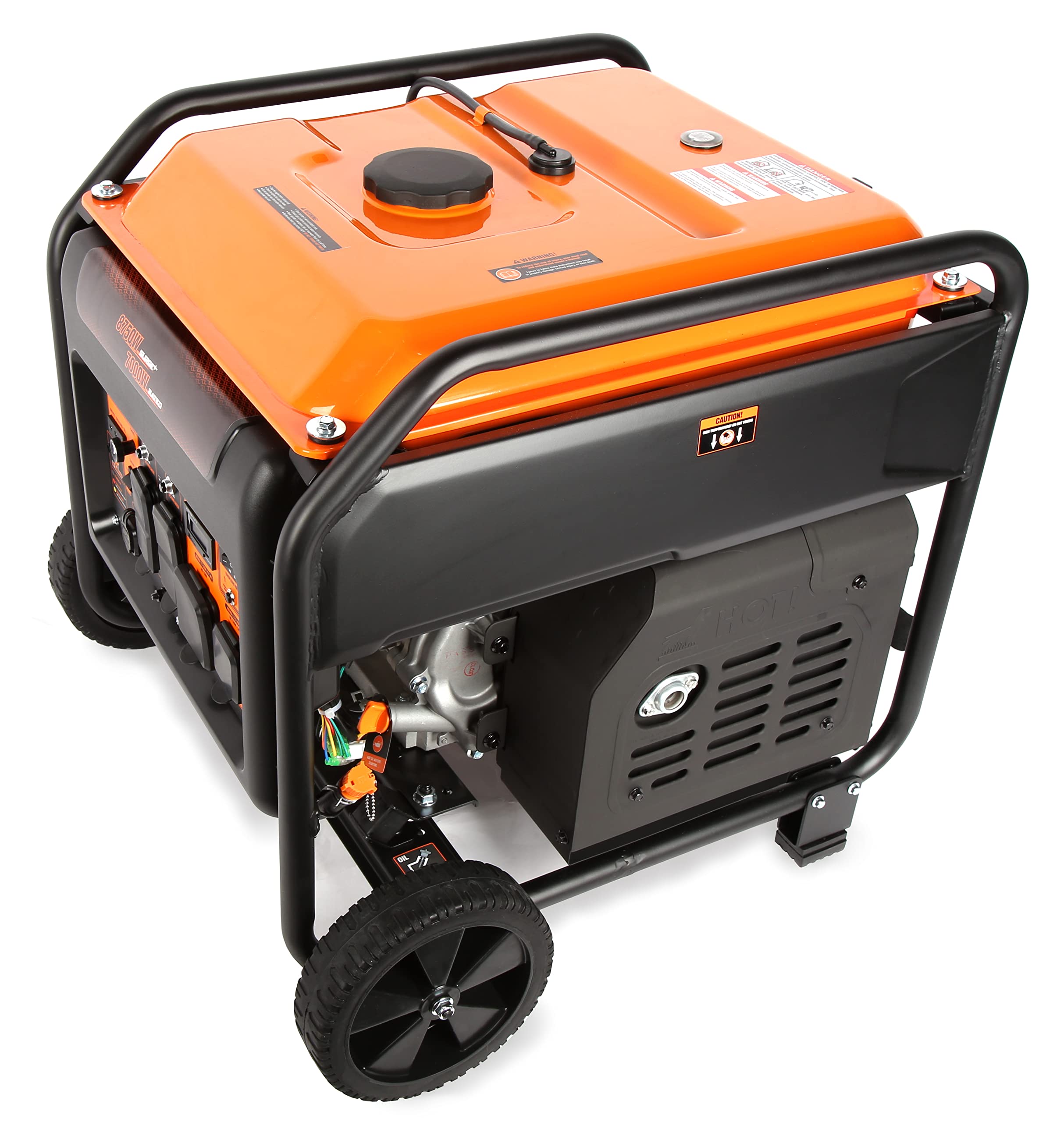 Wen Gn875Ix 8750-Watt Rv And Transfer-Switch-Ready 120V/240V Electric Start Open Frame Inverter Generator With Co Shutdown Senso