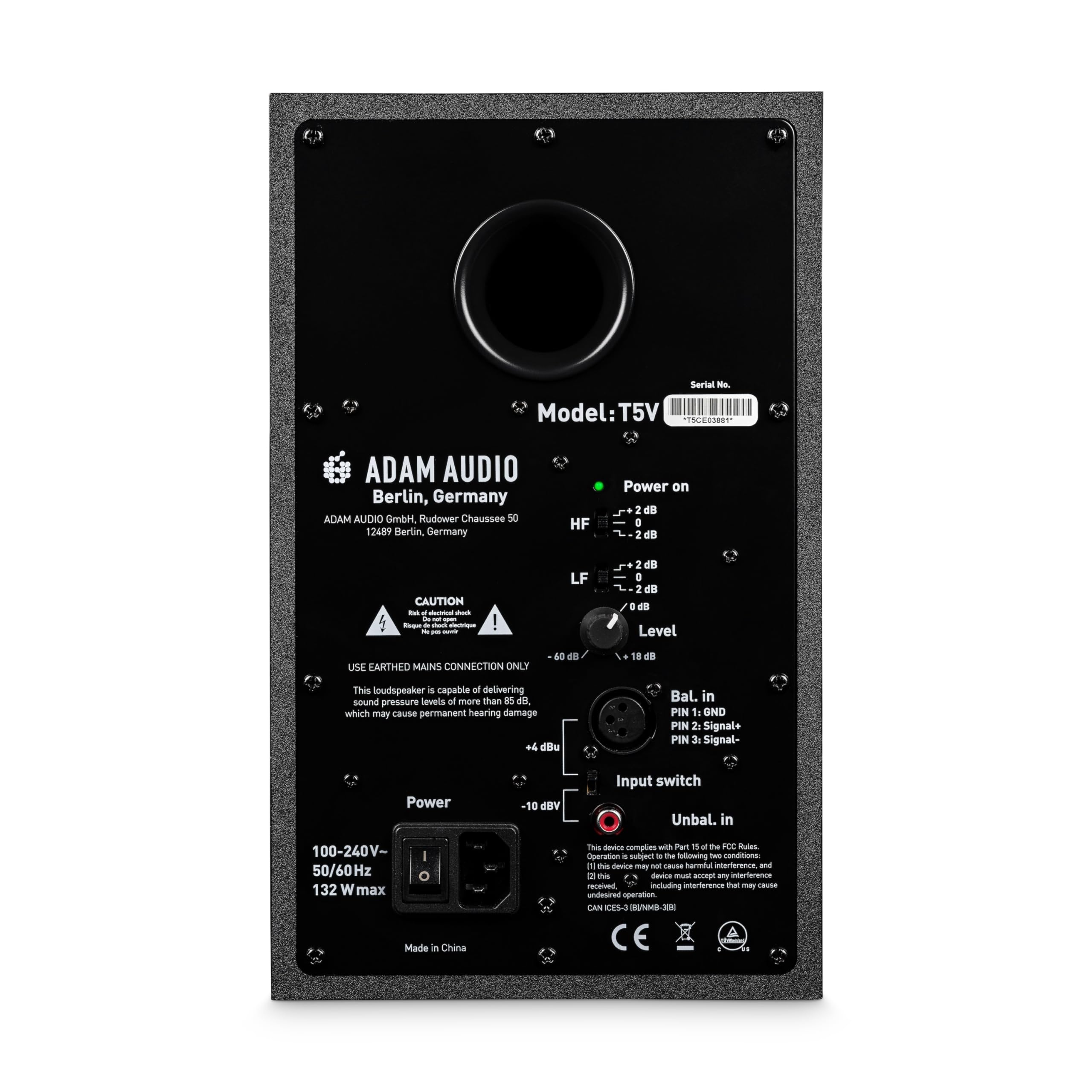 Adam Audio T5V Studio Monitor For Recording, Mixing And Mastering, Studio Quality Sound (Single)