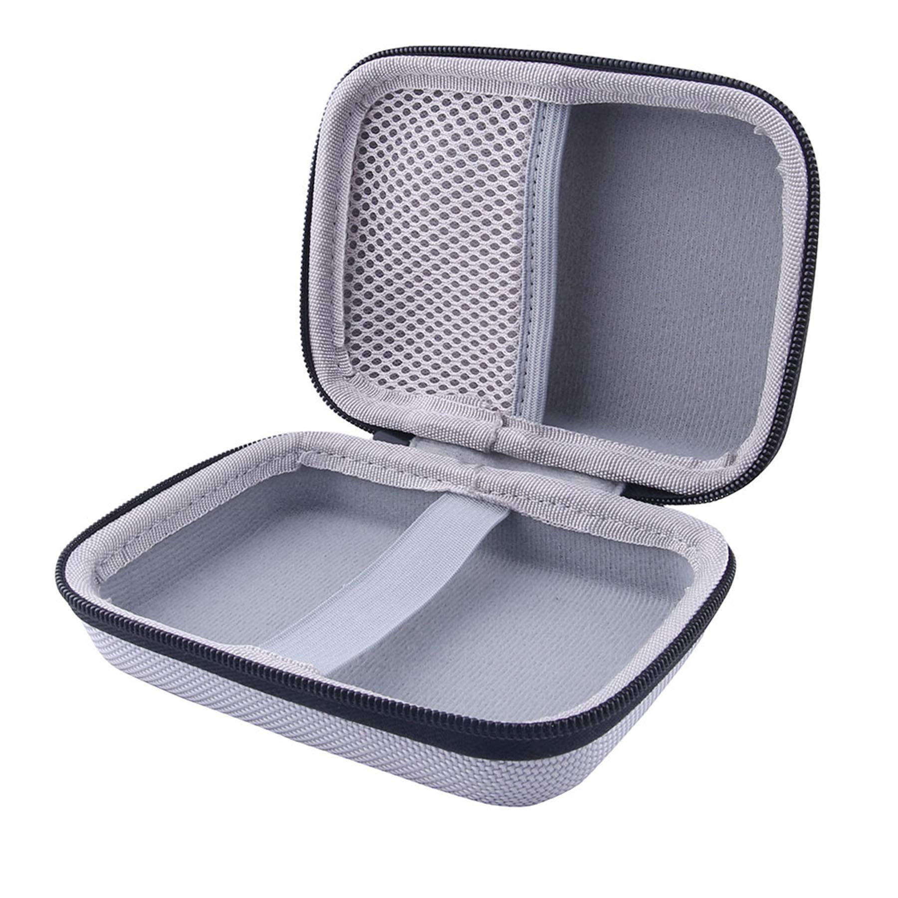 Werjia Hard Carrying Case Compatible With Korg Tm60Bk/Tm 50 Tuner Metronome,Kliq Metropitch   Metronome Tuner (Grey)