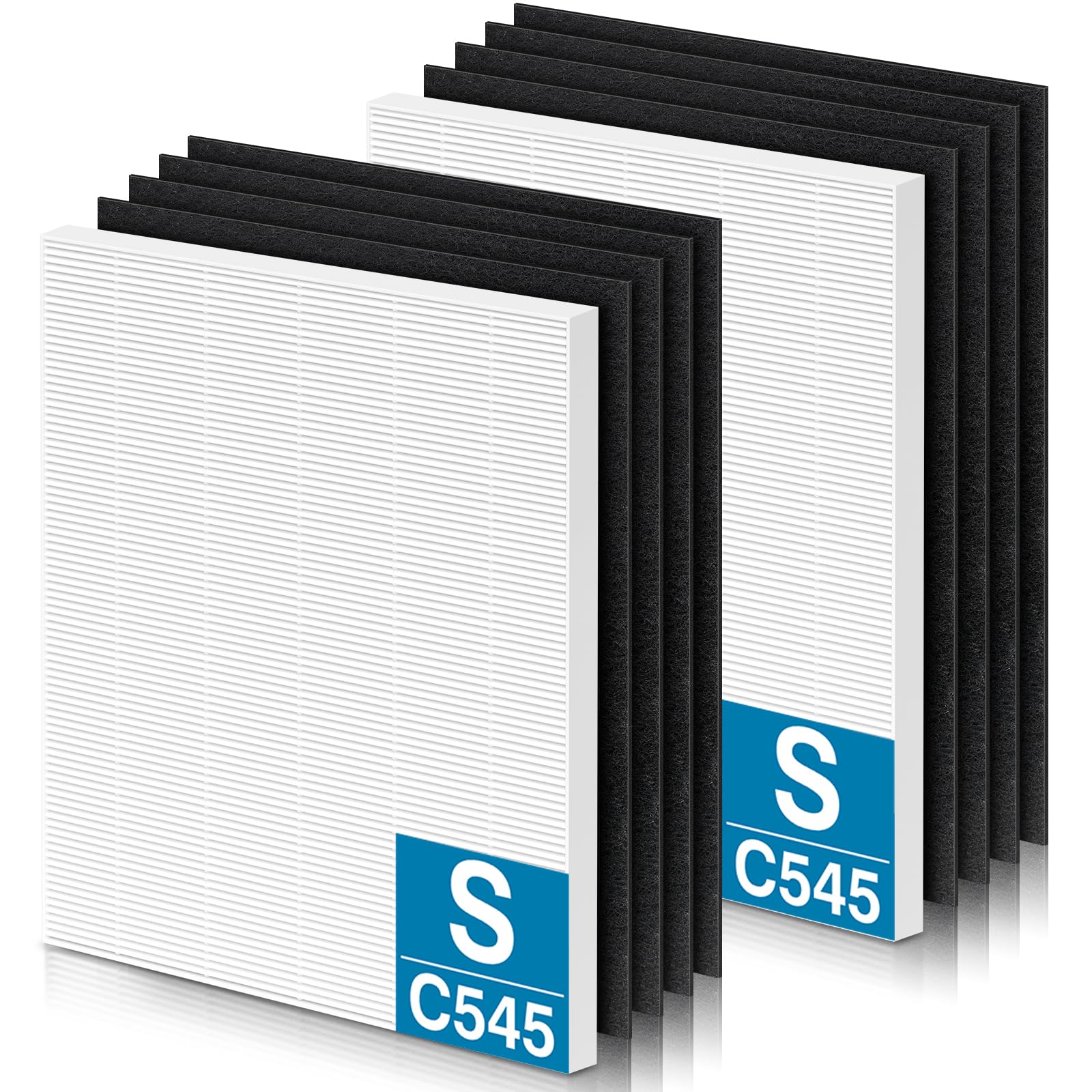 C545 Hepa Replacement Filter S For Winix C545 Air Purifier, Replace Part 1712 0096 00 And 2522 0058 00,2 Pack True Hepa Filter +